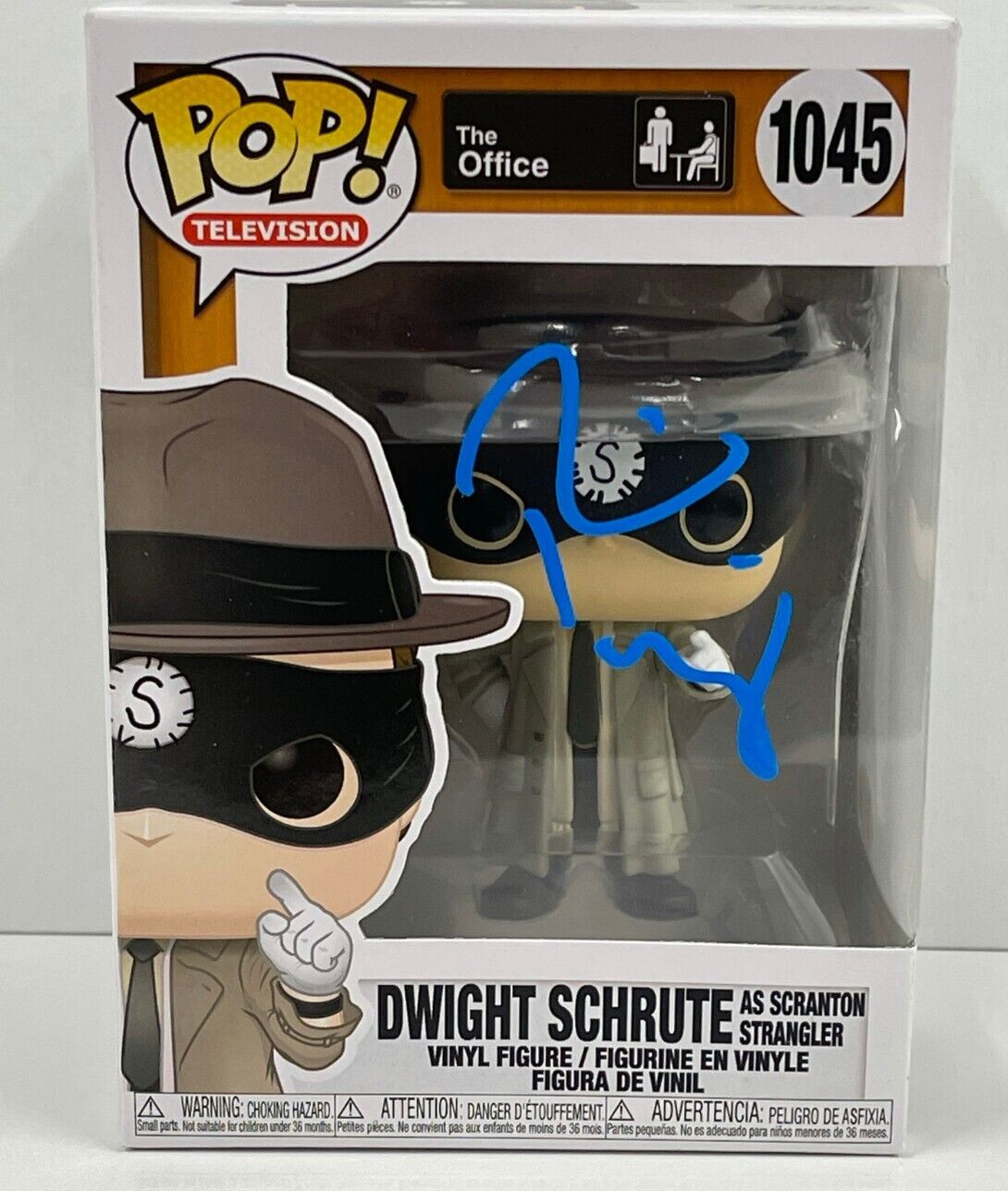 RAINN WILSON DWIGHT SCHRUTE SIGNED THE OFFICE FUNKO FIGURE 1045 BECKETT COA 29