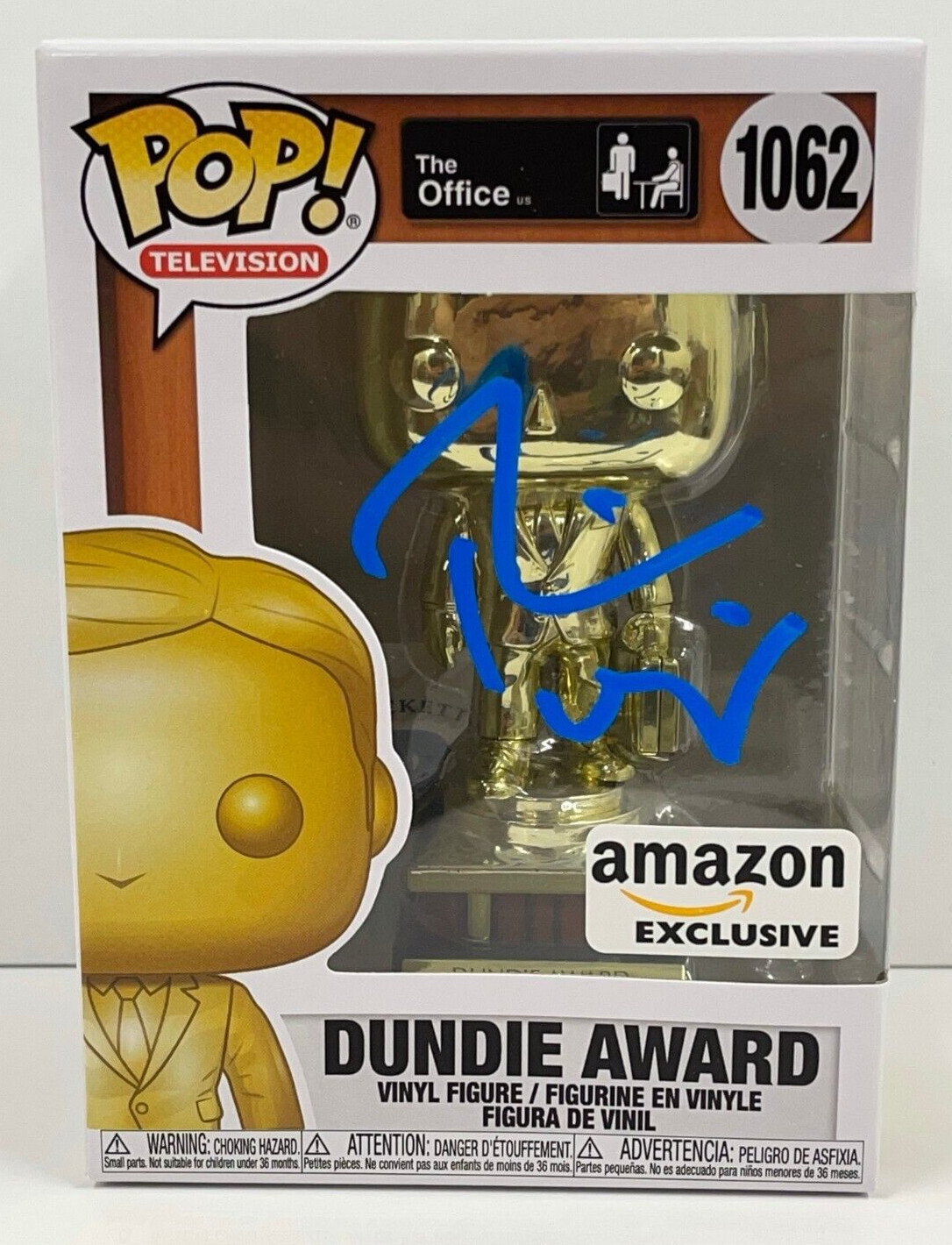 RAINN WILSON DWIGHT SCHRUTE SIGNED THE OFFICE FUNKO FIGURE 1062 BECKETT COA 3