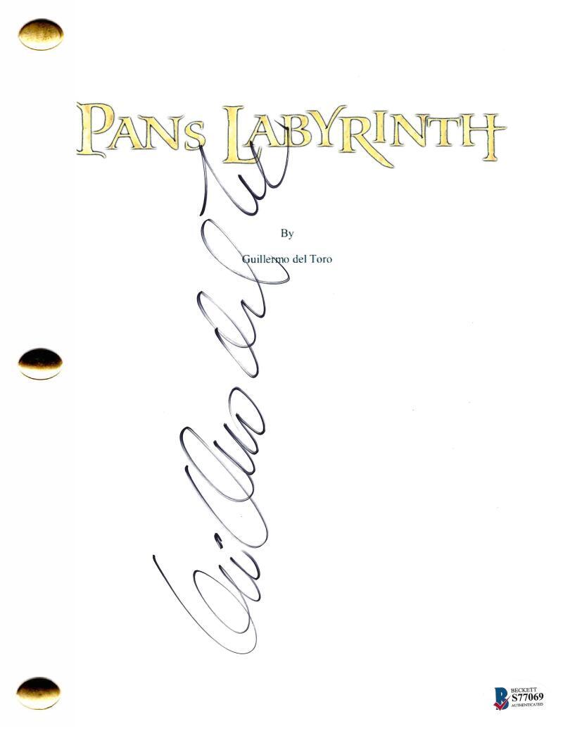 GUILLERMO DEL TORO SIGNED PAN'S LABYRINTH SCRIPT AUTHENTIC AUTOGRAPH BECKETT COA
