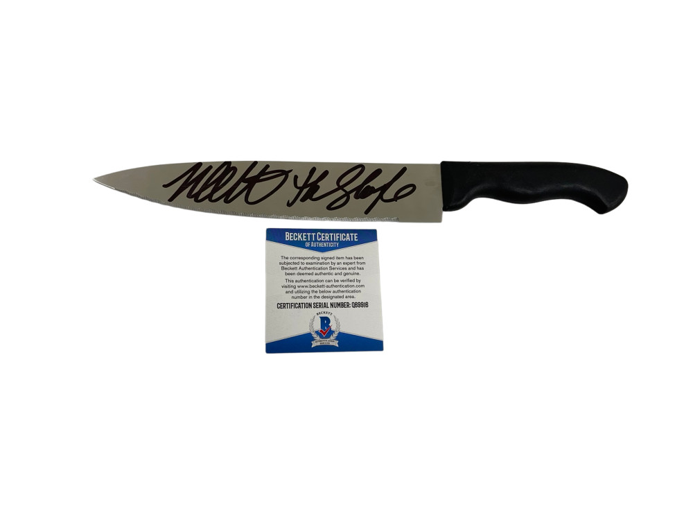 NICK CASTLE SIGNED KNIFE THE SHAPE HALLOWEEN 