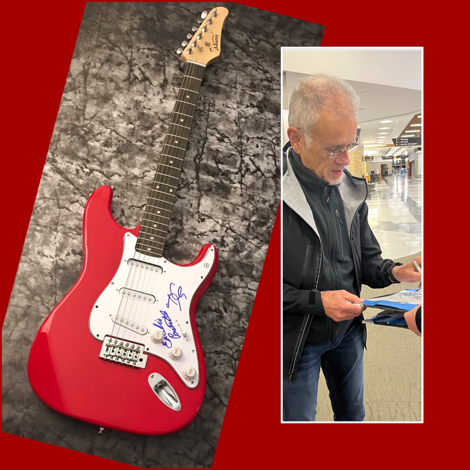 GFA Emilio Castillo & David * TOWER OF POWER * Signed Electric Guitar PROOF COA