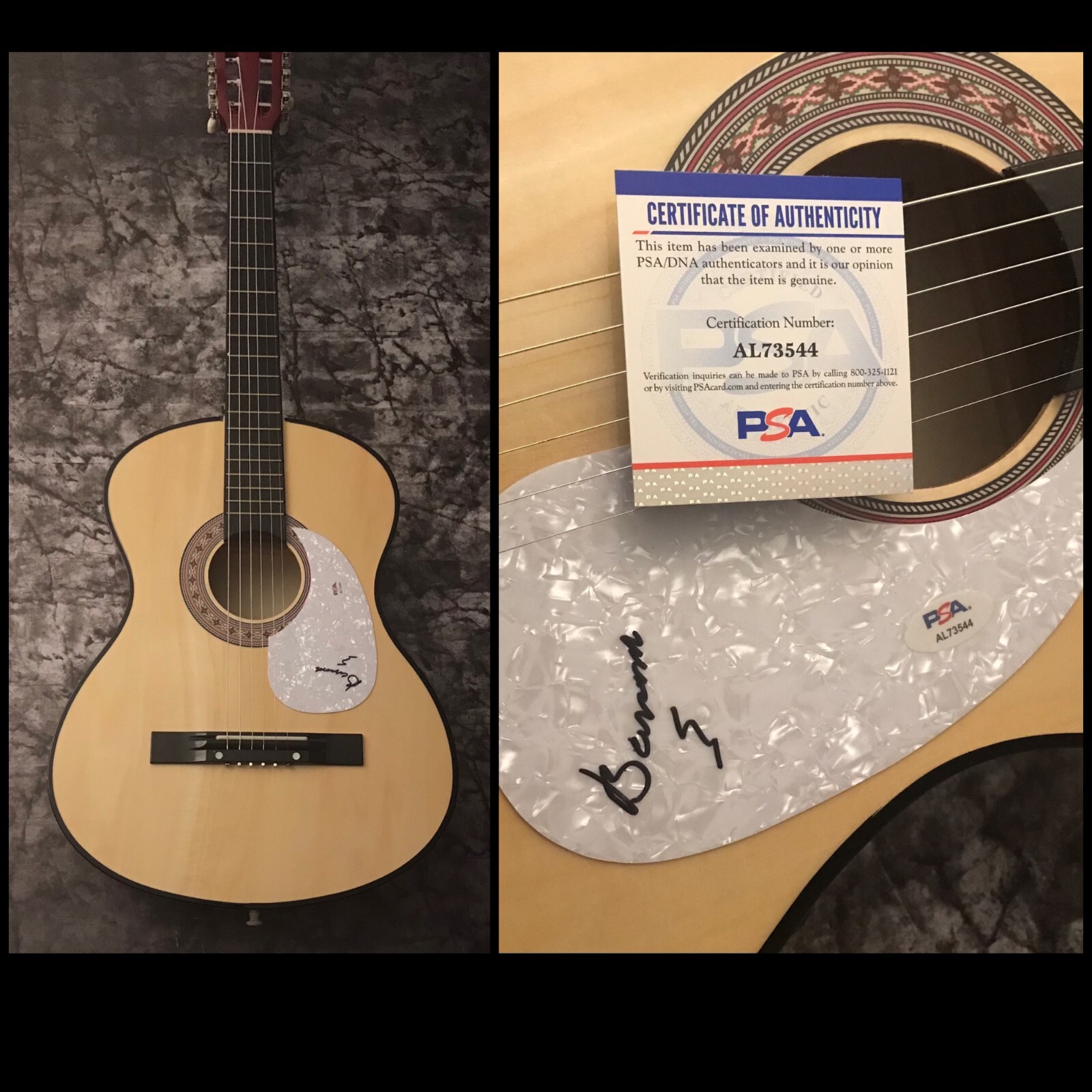 PSA Youngbloods Star * LOWELL BANANA LEVINGER * Signed Acoustic Guitar COA