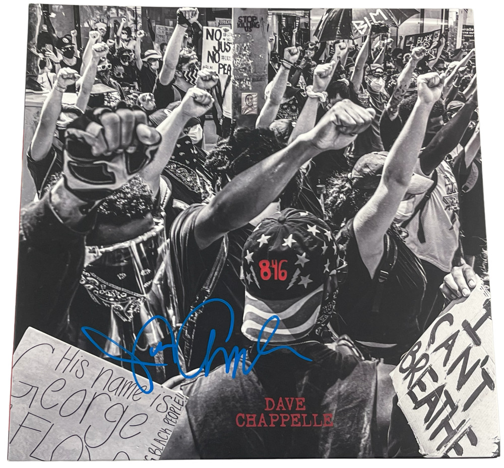 DAVE CHAPPELLE SIGNED 8:46 ALBUM VINYL AUTHENTIC AUTOGRAPH BECKETT LOA 1