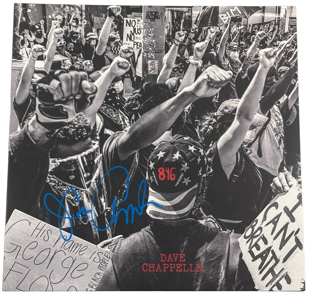 DAVE CHAPPELLE SIGNED 8:46 ALBUM VINYL AUTHENTIC AUTOGRAPH BECKETT LOA 2