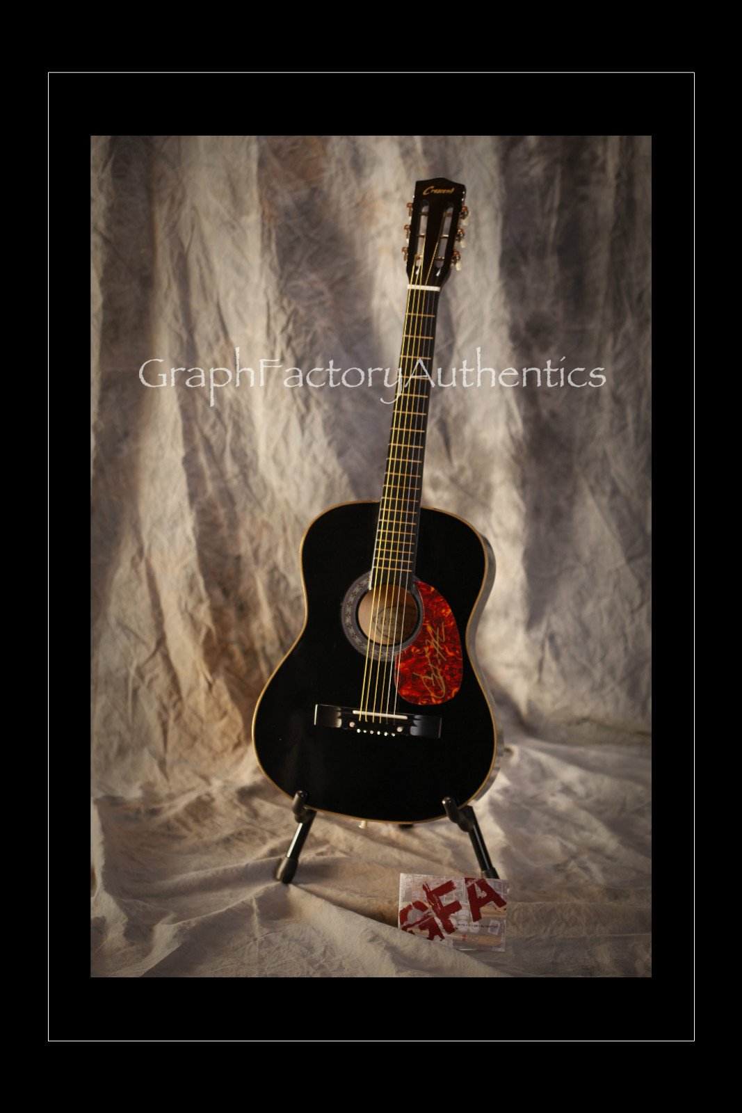 Charlie Mars *LISTEN TO THE DARKSIDE* Signed Acoustic Guitar COA GFA