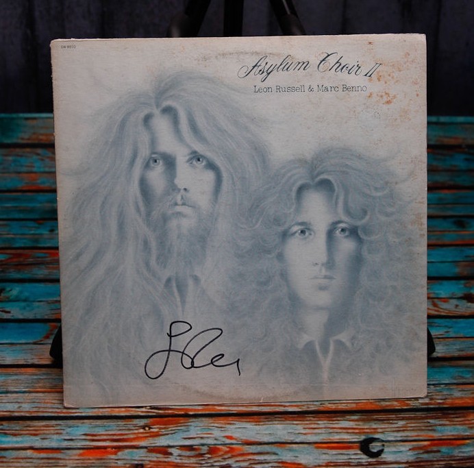 **GFA Asylum Choir II *LEON RUSSELL* Signed Record Album AD1 COA**