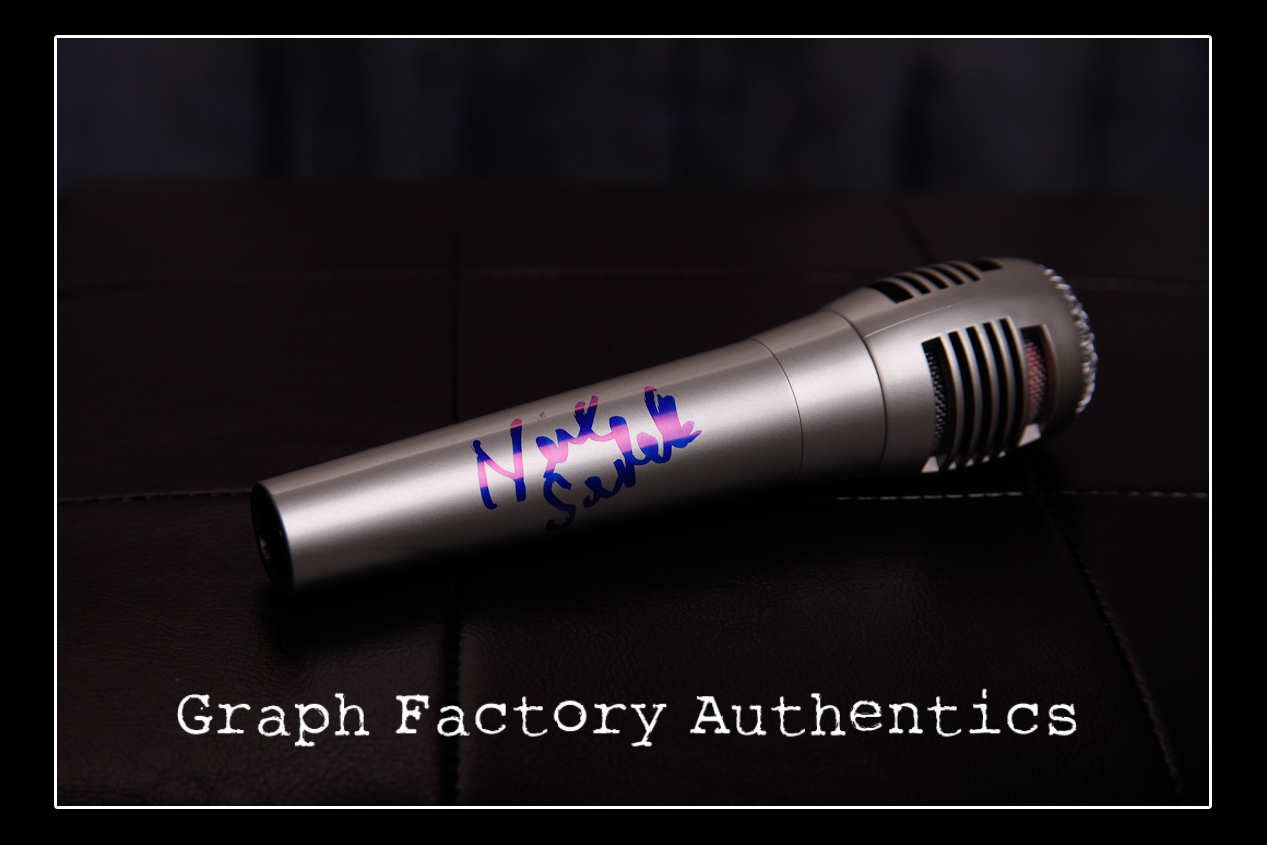 **GFA AMERICAN POP SINGER *NEIL SEDAKA* SIGNED MICROPHONE N2 COA** COLLECTIBLE MEMORABILIA