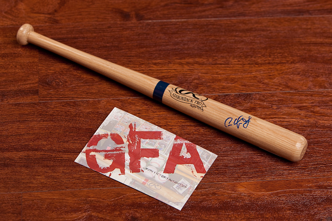 **GFA SEATTLE MARINERS *CARLOS TRIUNFEL* SIGNED RAWLINGS MINI BAT C3 COA** COLLECTIBLE MEMORABILIA