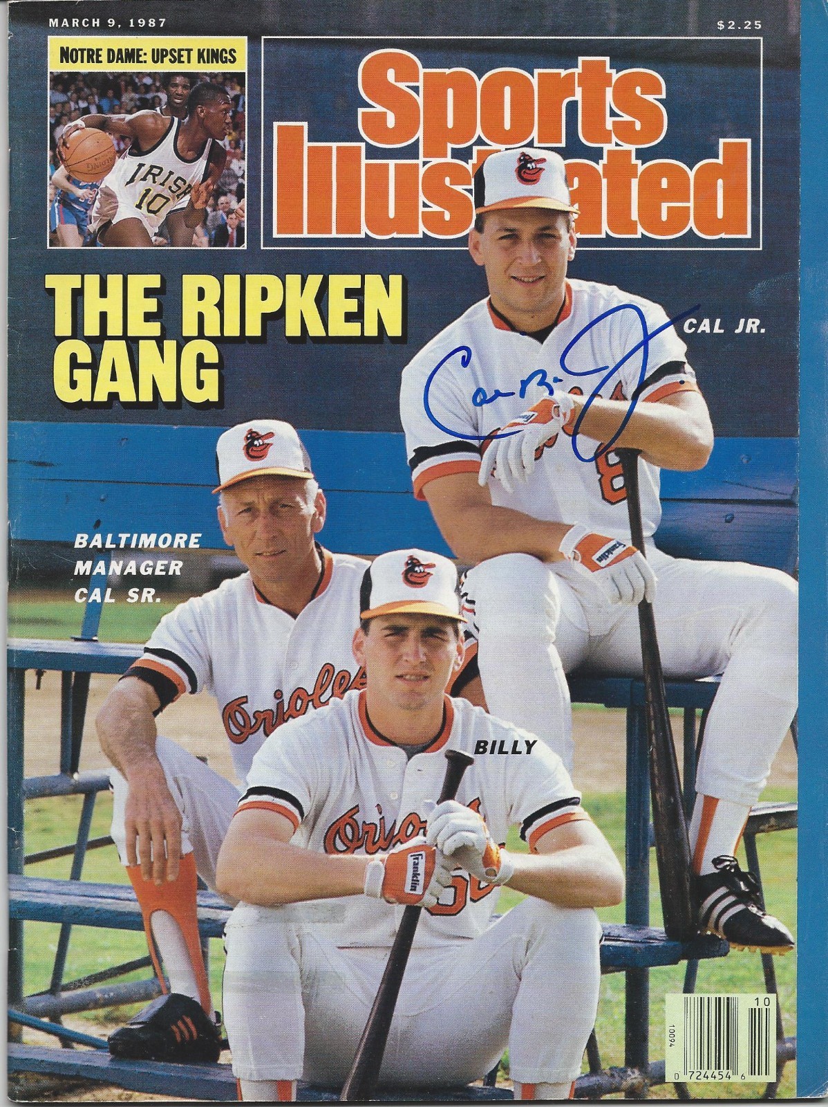 **GFA Sports Illustrated *CAL RIPKEN JR.* Signed SI Magazine AD5 COA**