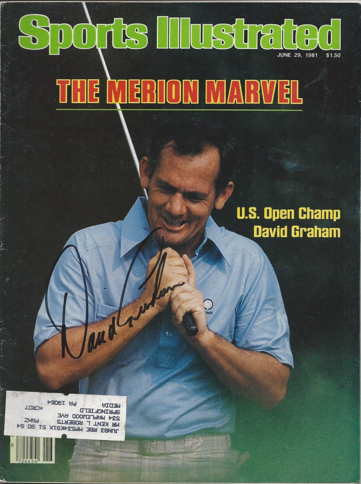 **GFA SPORTS ILLUSTRATED *DAVID GRAHAM* SIGNED SI MAGAZINE AD1 COA** COLLECTIBLE MEMORABILIA