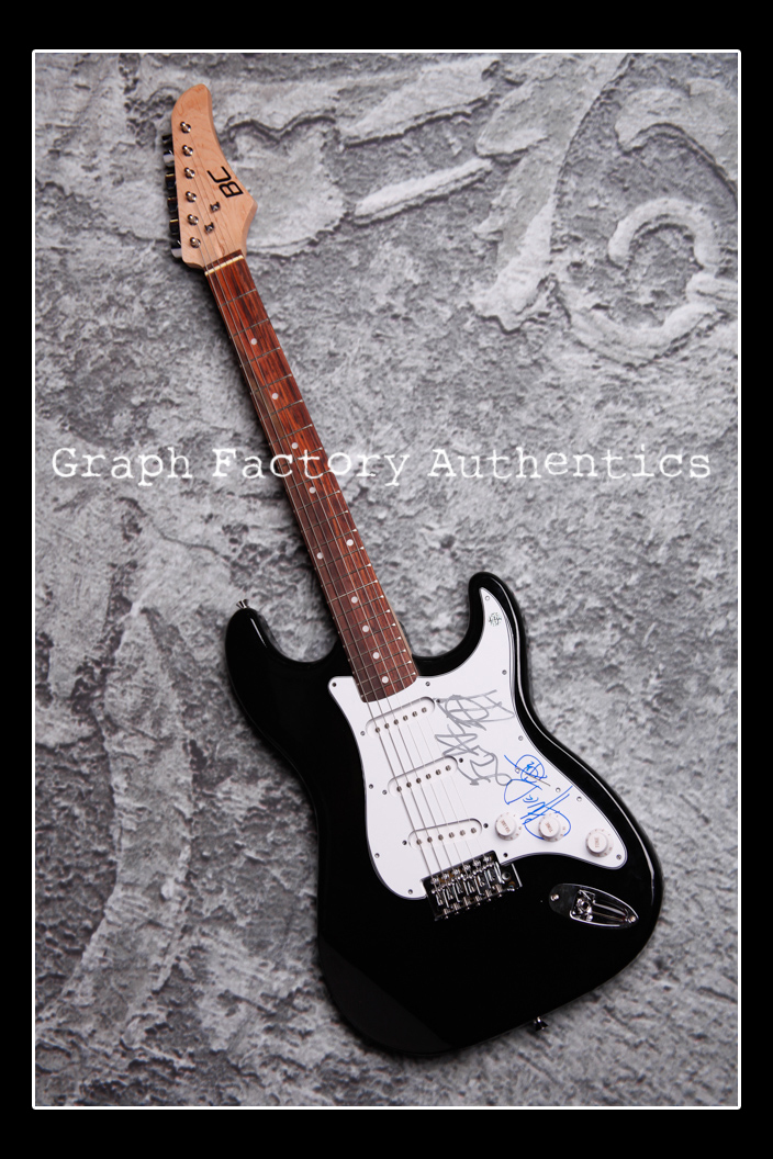 GFA Public Enemy * CHUCK D & FLAVOR FLAV * Signed Electric Guitar AD1 PROOF COA