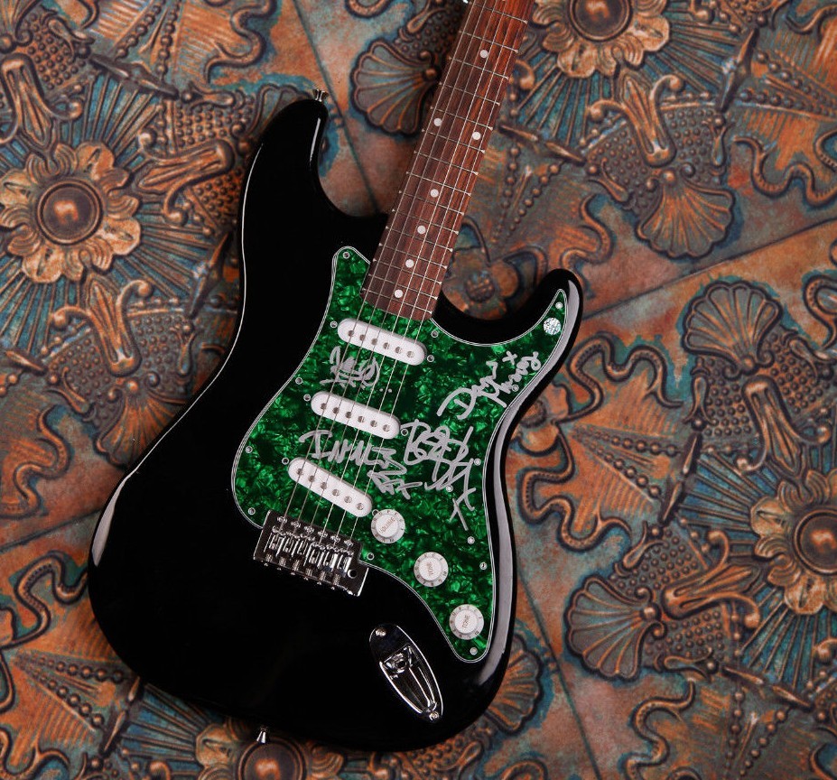 GFA Scottish Rock Band * PRIMAL SCREAM * Signed Electric Guitar LA1 COA