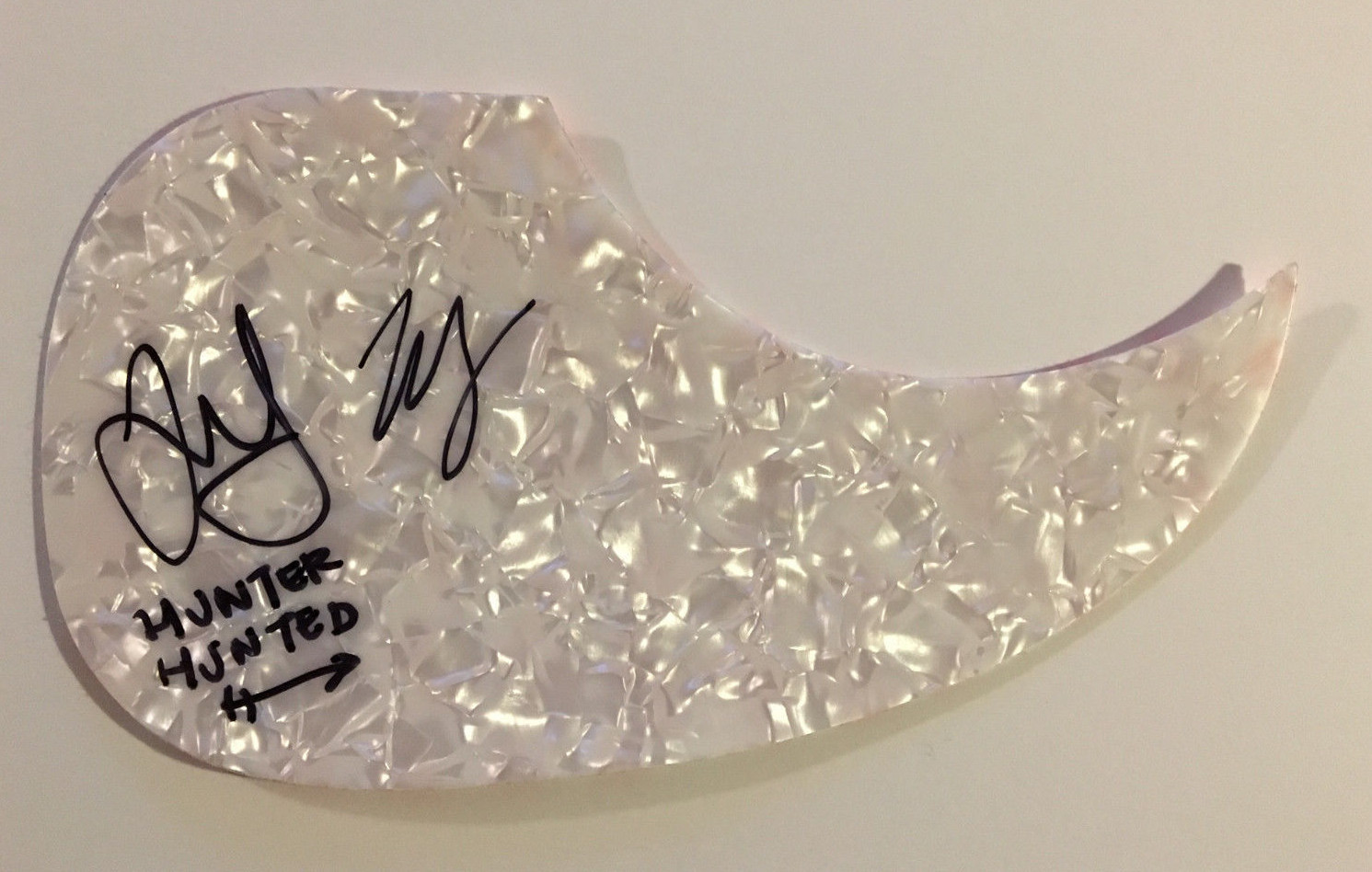 GFA Indie Pop Band * HUNTER HUNTED * Signed Acoustic Pickguard COA