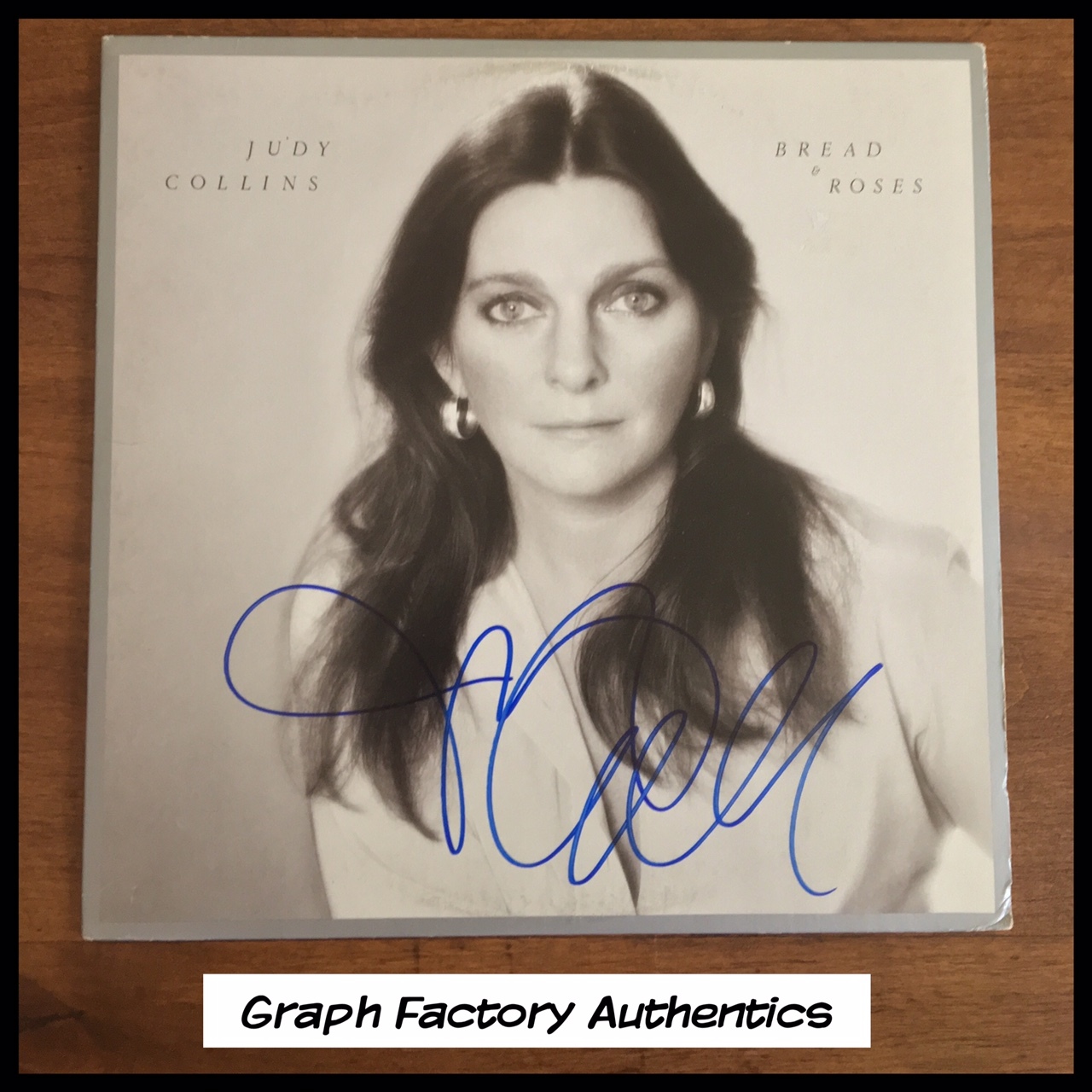 GFA Bread and Roses Vinyl * JUDY COLLINS * Signed Record Album PROOF AD2 COA