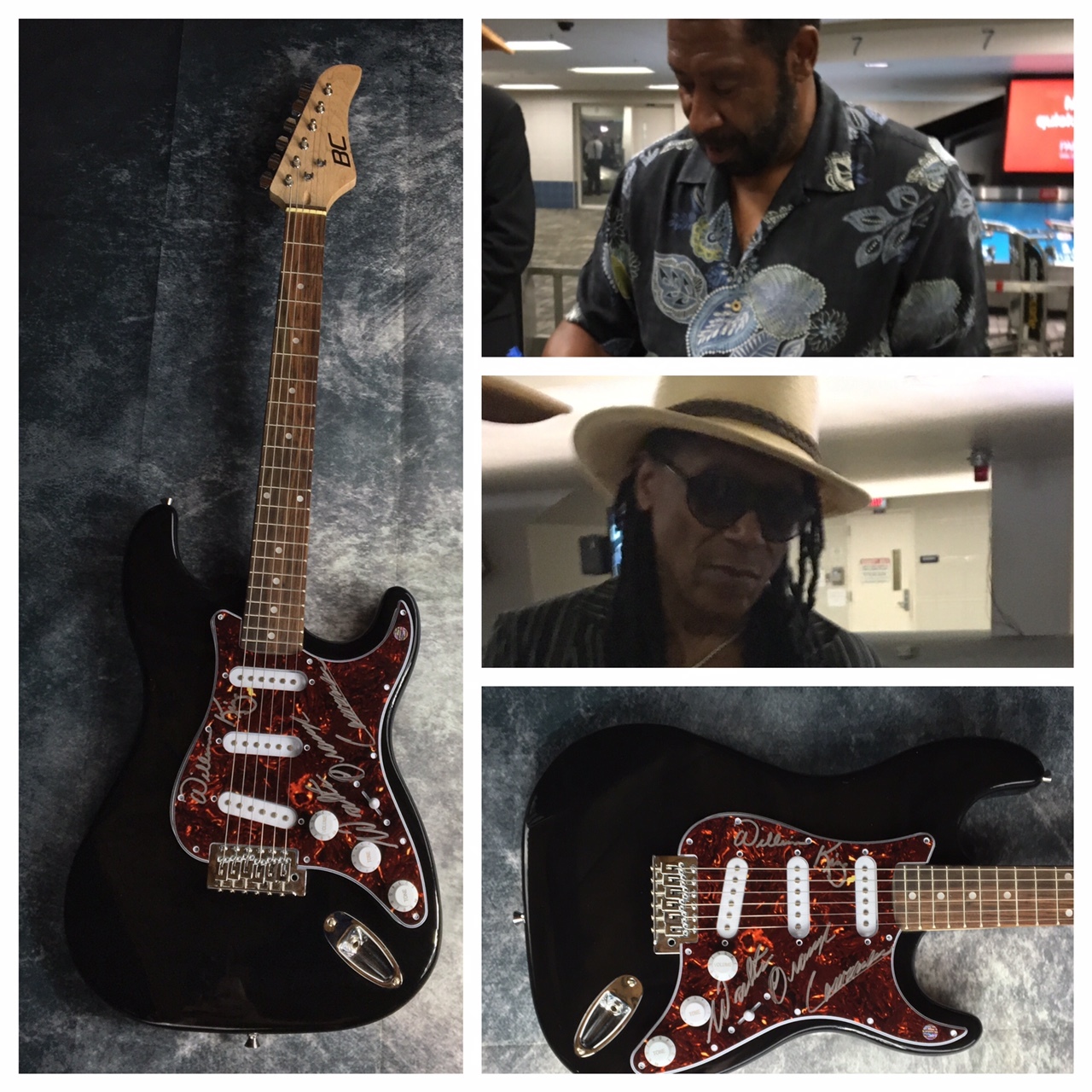 GFA William King Walter Orange * THE COMMODORES * Signed Electric Guitar AD COA