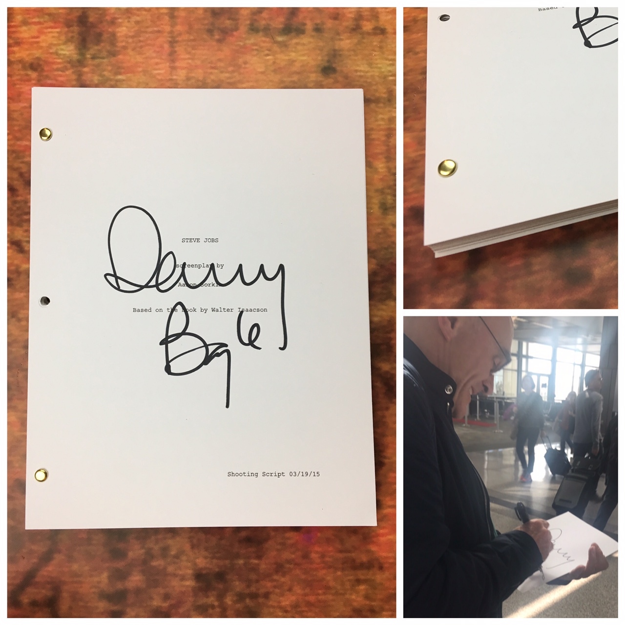 GFA Steve Jobs Director * DANNY BOYLE * Signed Movie Script PROOF AD1 COA