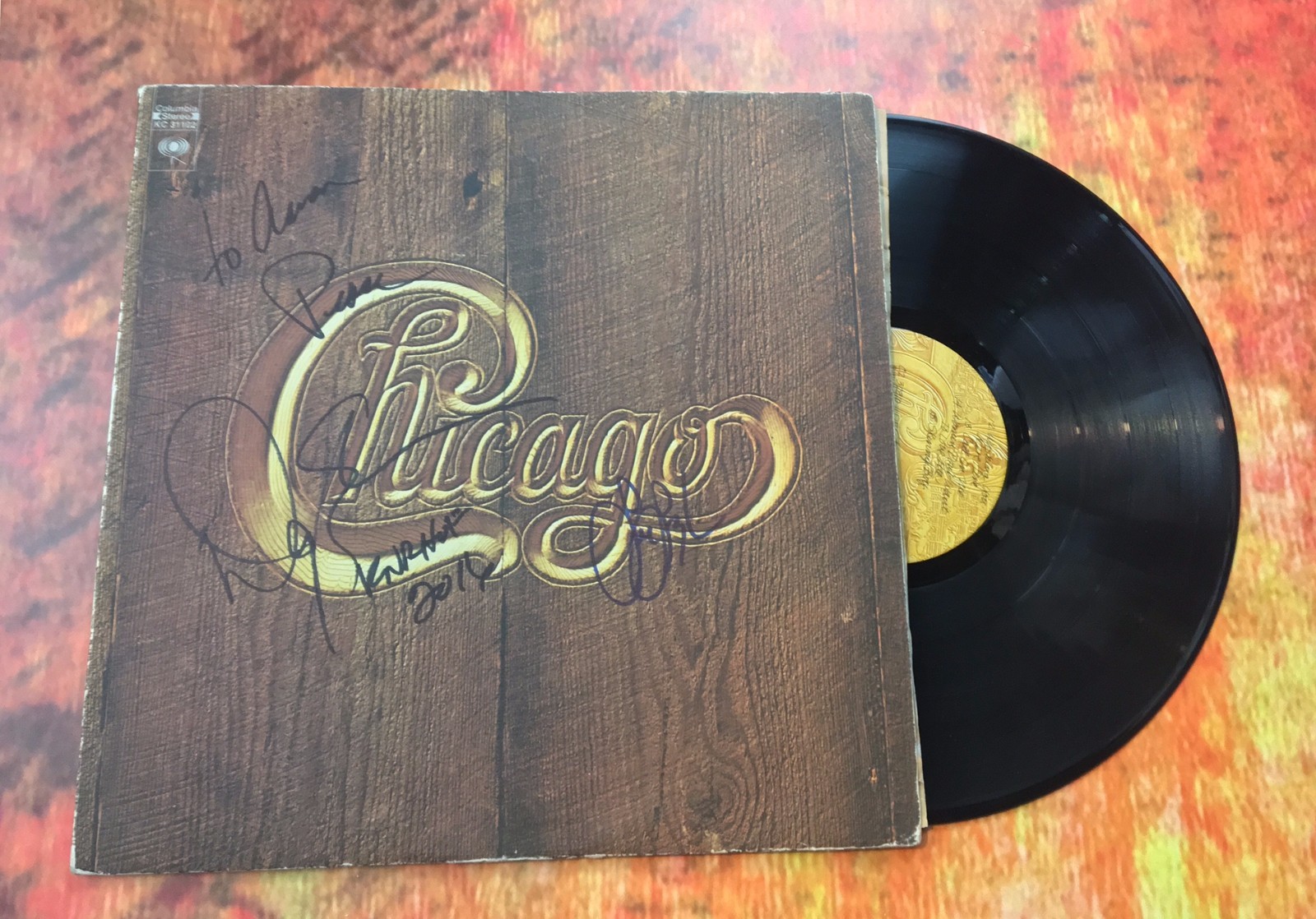GFA Danny Seraphine & Lee Loughnane * CHICAGO * Signed Record Album PROOF COA
