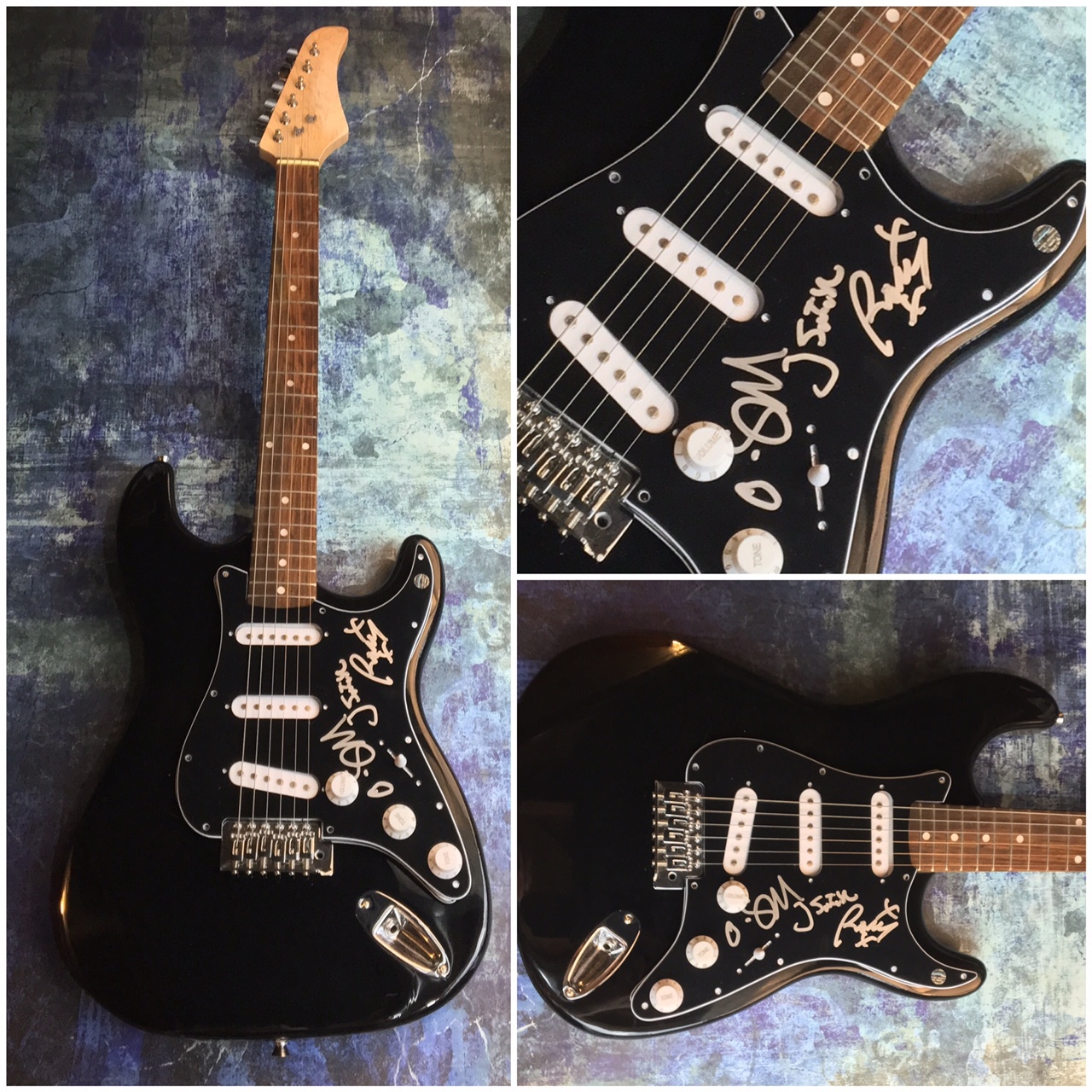 GFA Romy Oliver Jamie x3 * THE XX * Band Signed Electric Guitar AD1 COA
