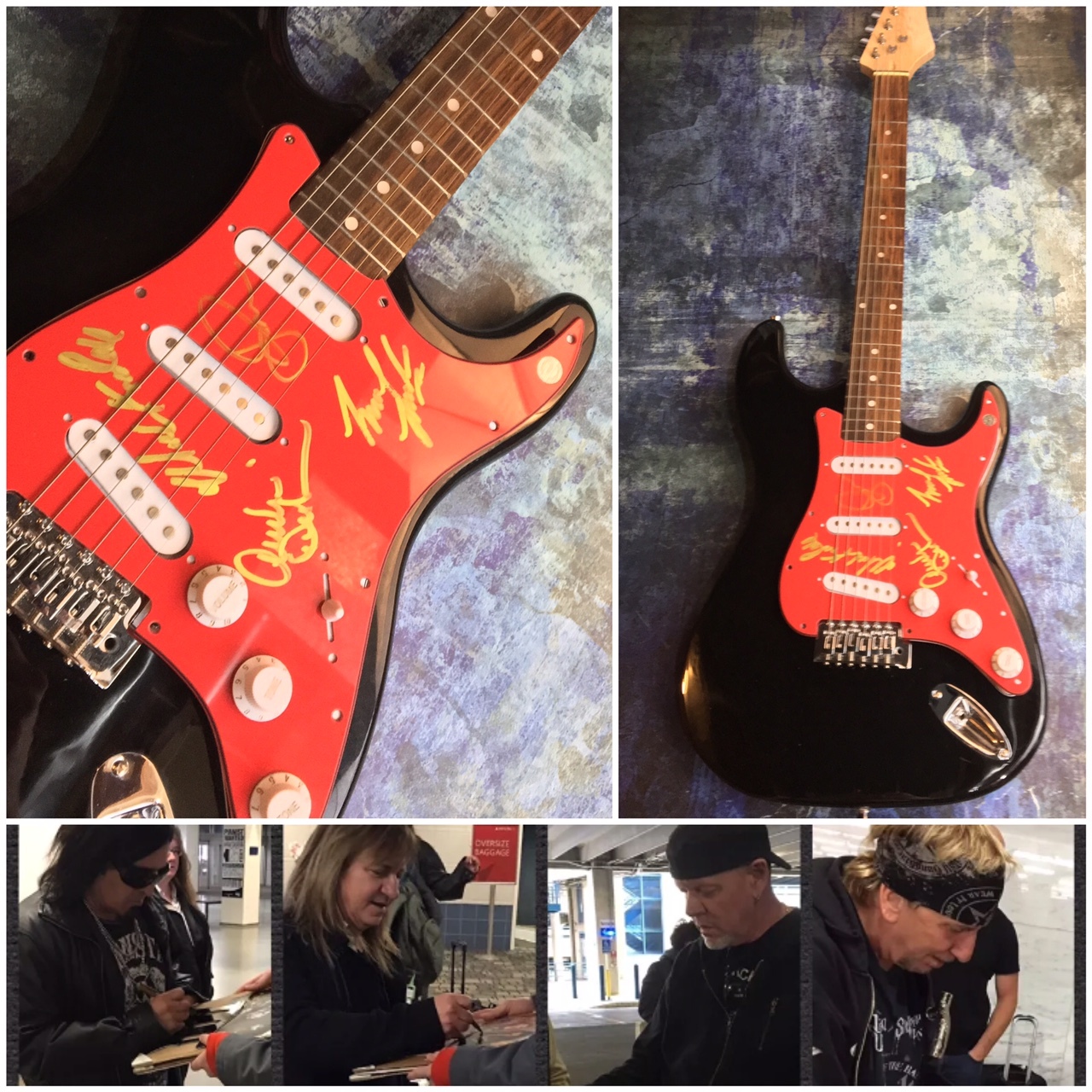 GFA Jack Russell Band * GREAT WHITE * Signed Electric Guitar PROOF G2 COA