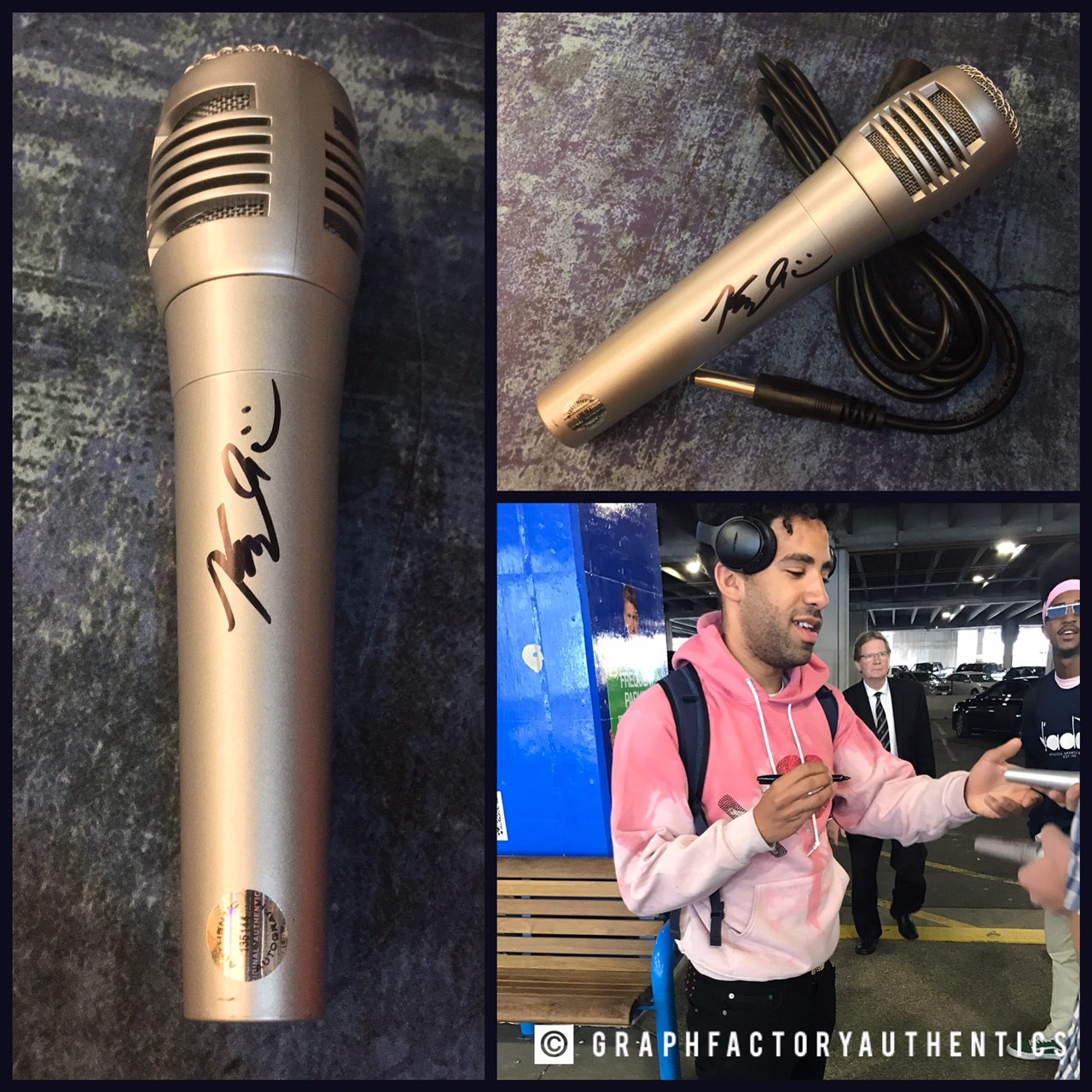 GFA iSpy Rapper * KYLE K.i.D. HARVEY * Signed New Microphone PROOF AD1 COA