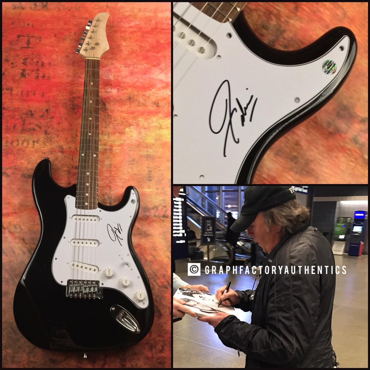 GFA American Bandstand * FABIAN FORTE * Signed Electric Guitar PROOF F2 COA