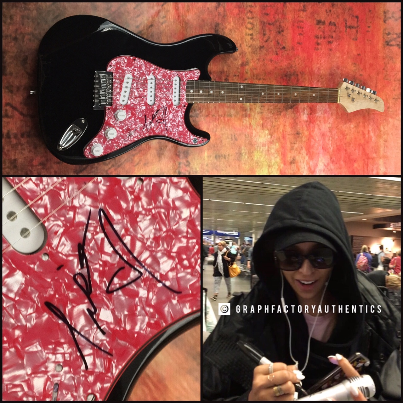 GFA Sexy Singer 2 On * TINASHE * Signed Autographed Electric Guitar PROOF COA