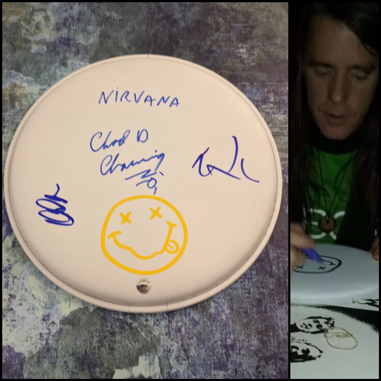 GFA Chad Channing, Dale & Dan * NIRVANA * Signed 10