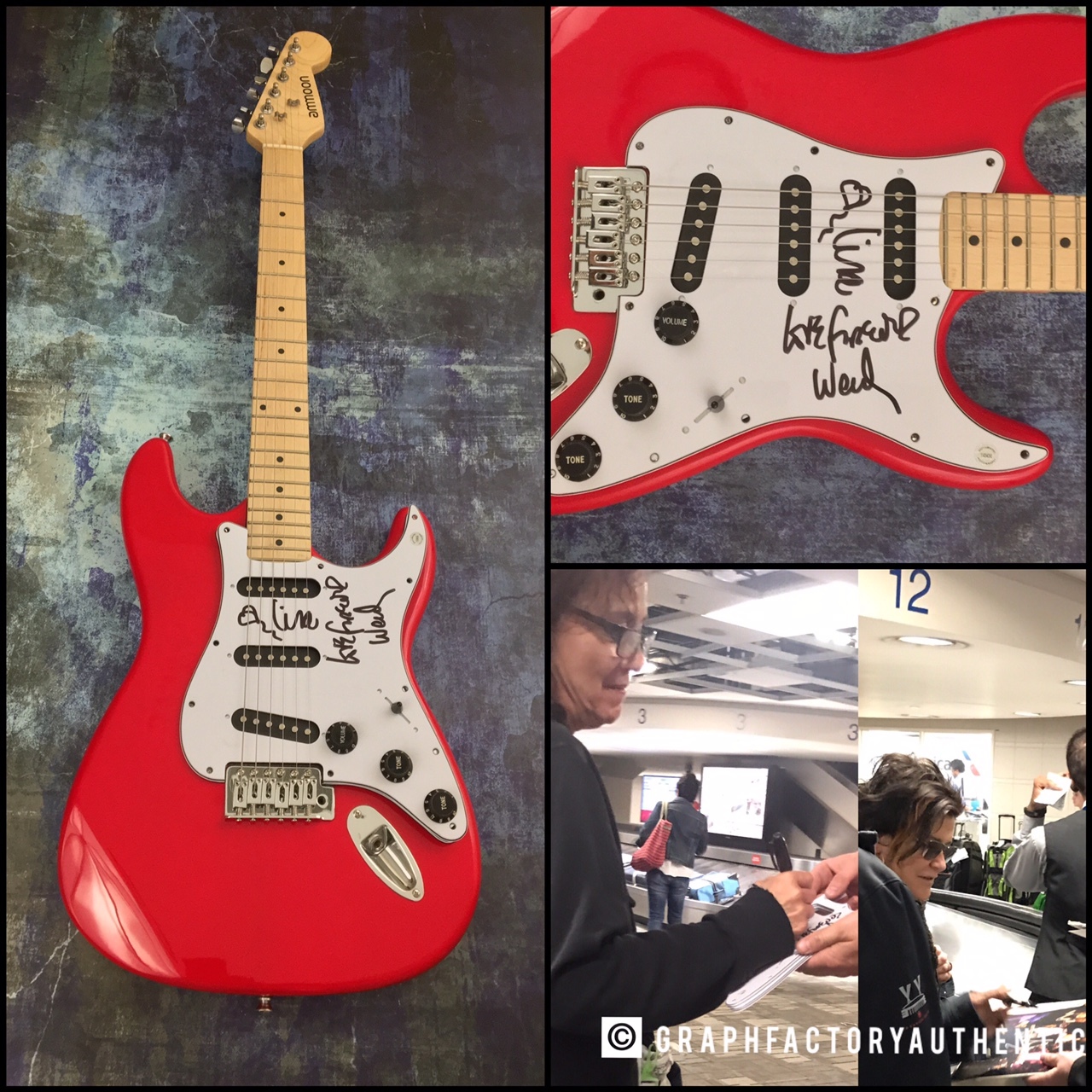 GFA The Revolution * WENDY AND LISA * Signed Electric Guitar PROOF W2 COA