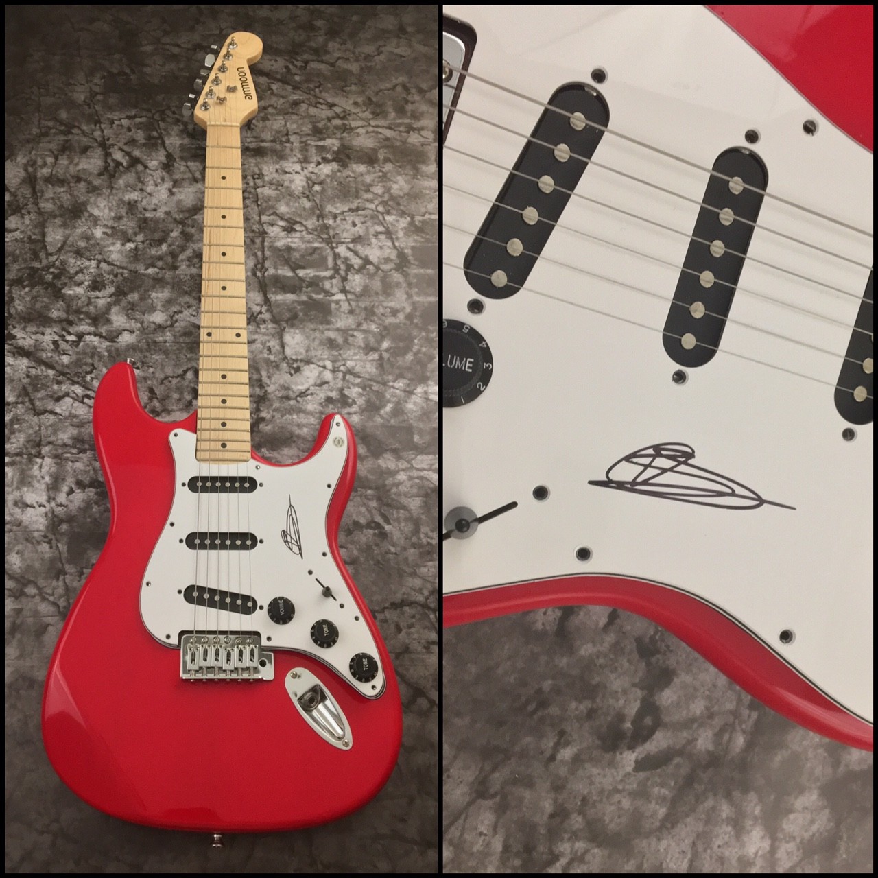 GFA Aaron Bruno Sail Rock Star * AWOLNATION * Signed Electric Guitar AD2 COA