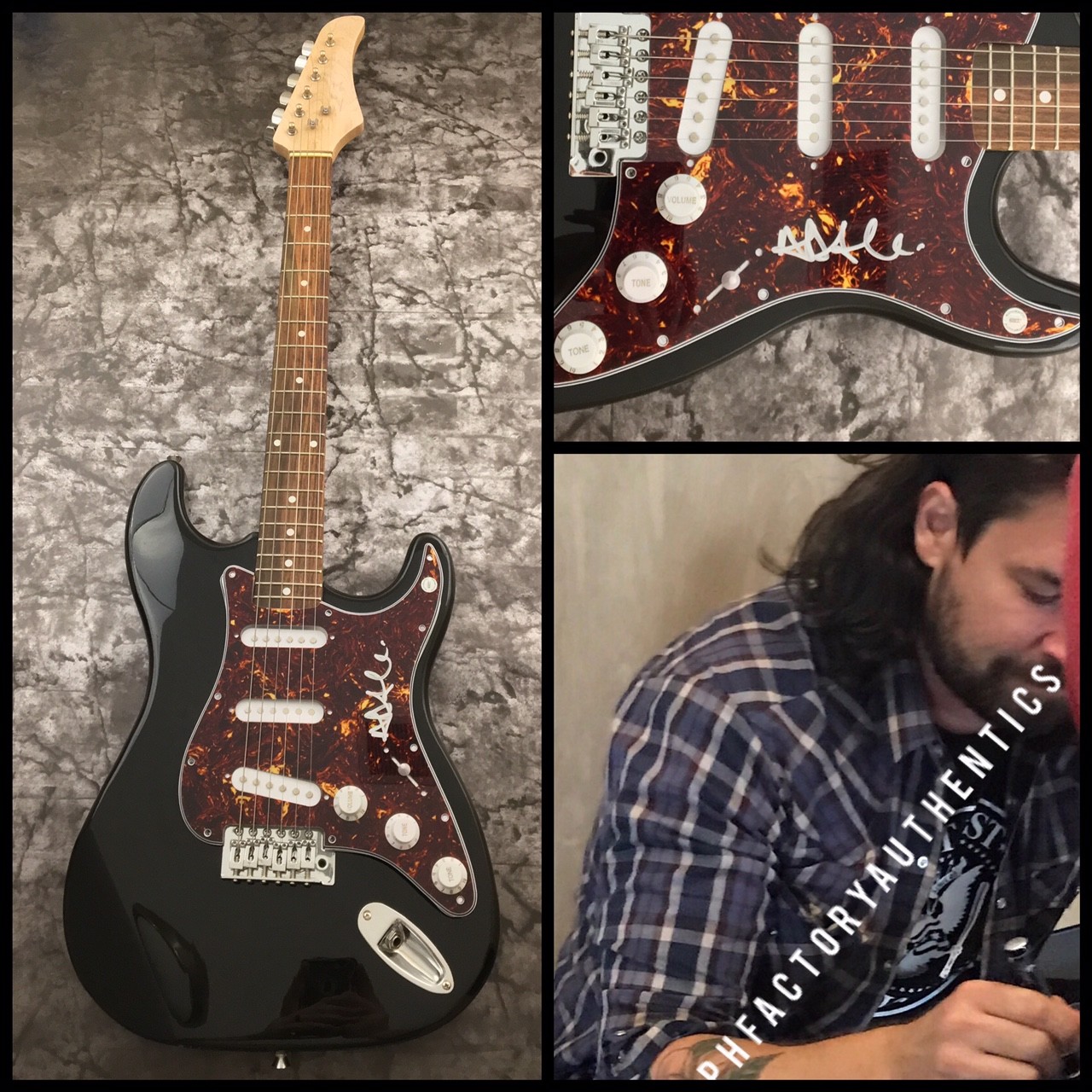 GFA Taking Back Sunday * ADAM LAZZARA * Signed Electric Guitar PROOF AD1 COA