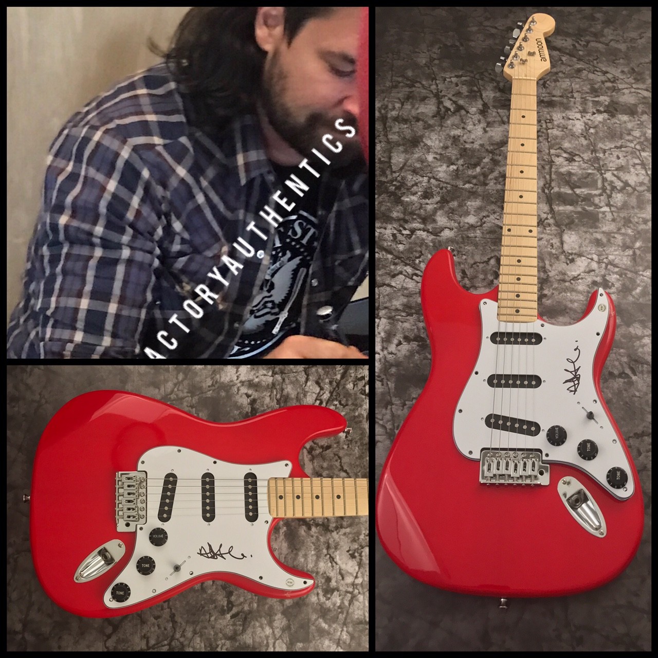 GFA Taking Back Sunday * ADAM LAZZARA * Signed Electric Guitar PROOF AD2 COA