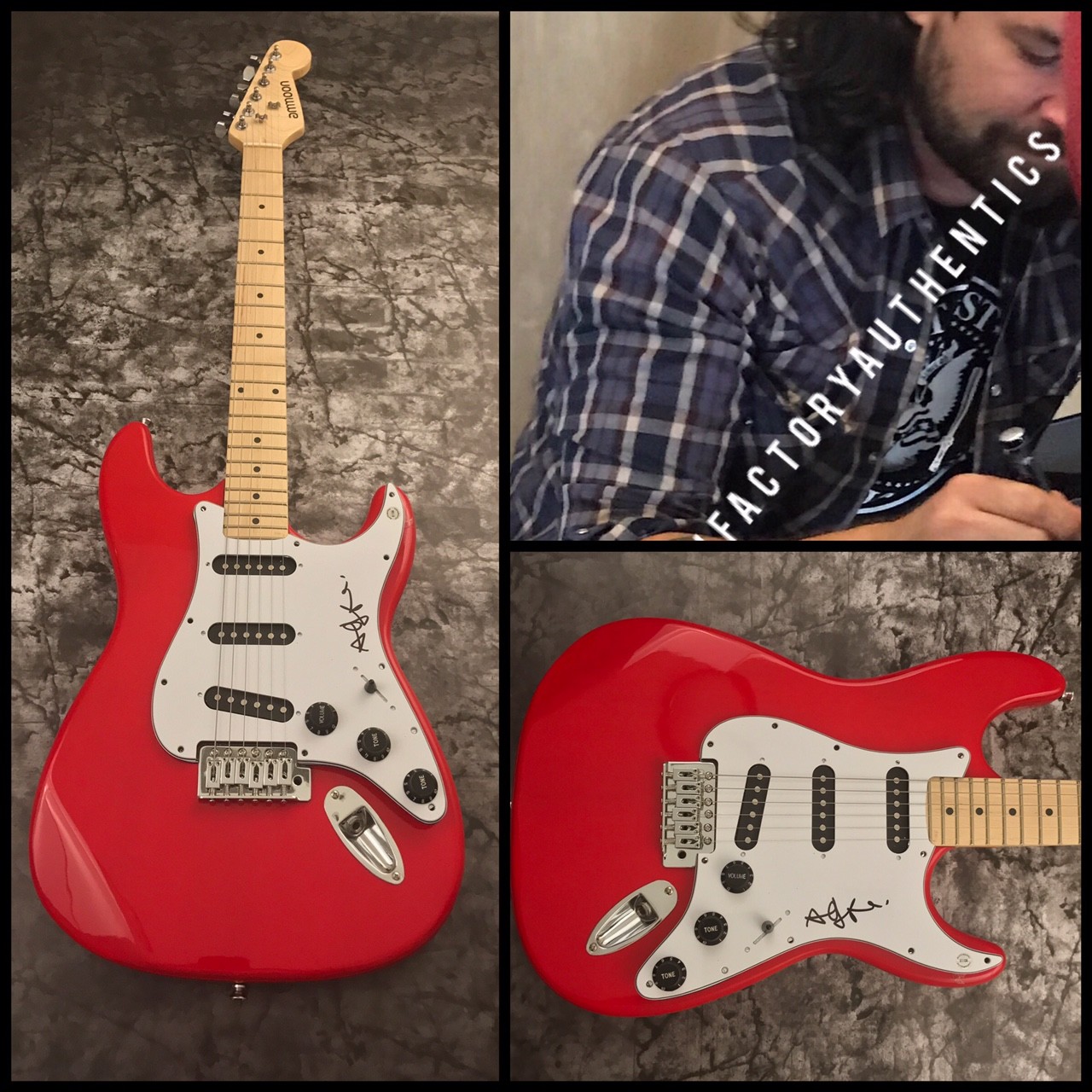 GFA Taking Back Sunday * ADAM LAZZARA * Signed Electric Guitar PROOF A2 COA