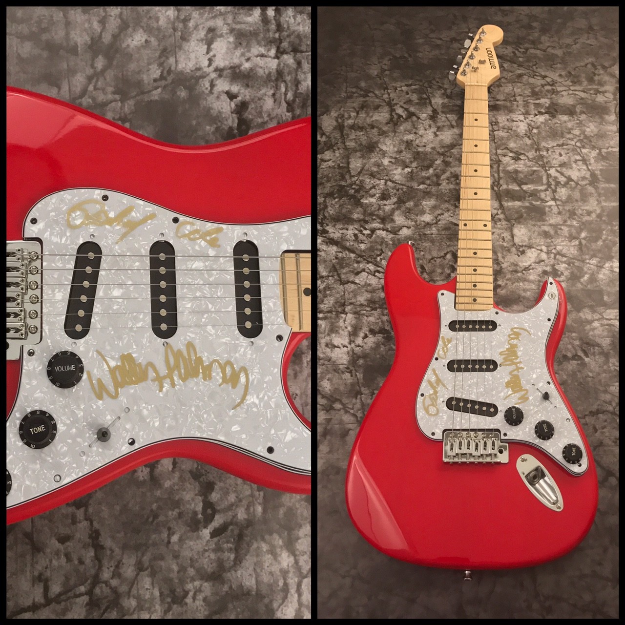 GFA Wally Palmar & Rich Cole * THE ROMANTICS * Signed Electric Guitar AD1 COA