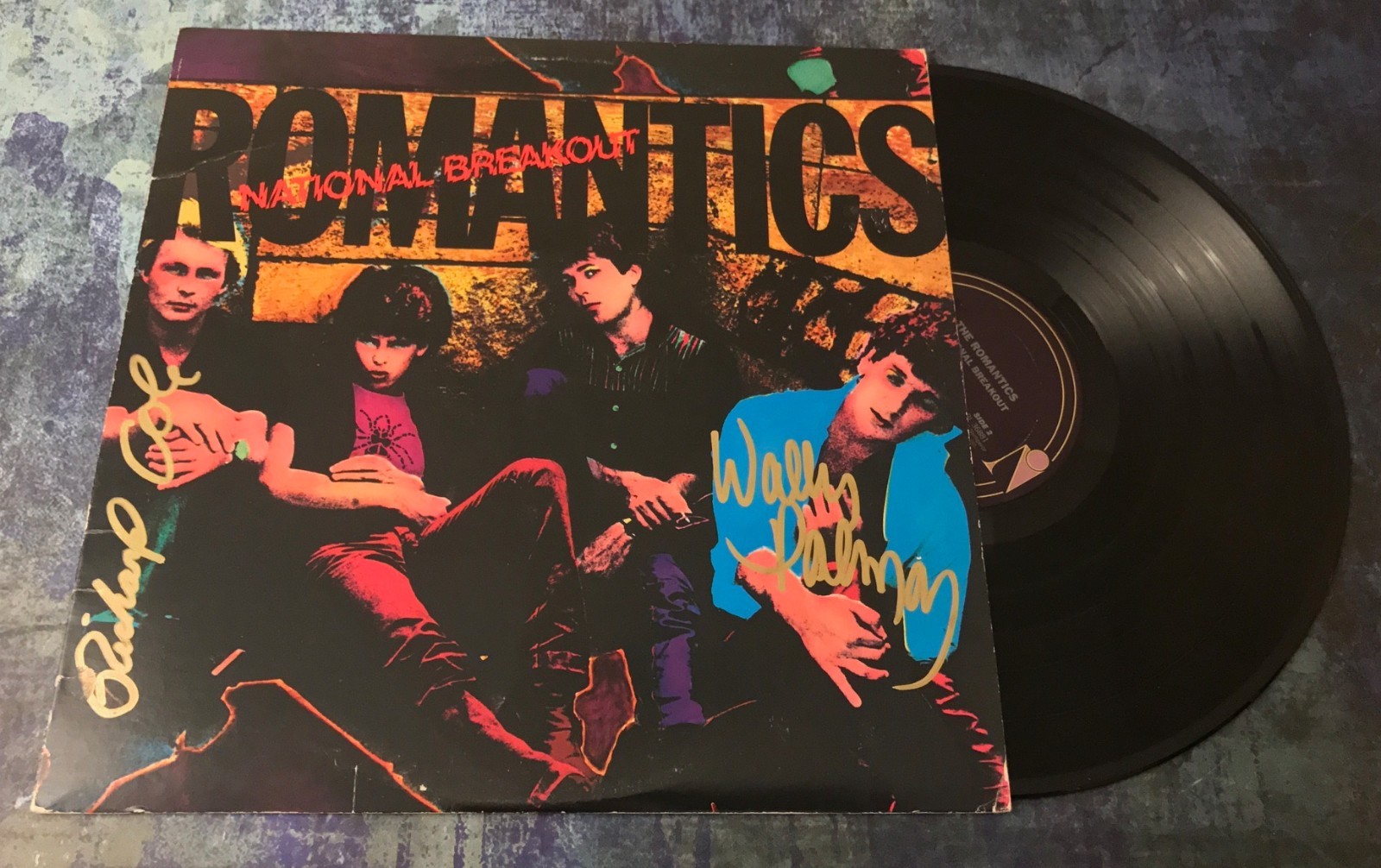 GFA Wally Palmar & Rich Cole * THE ROMANTICS * Signed Record Album AD2 COA
