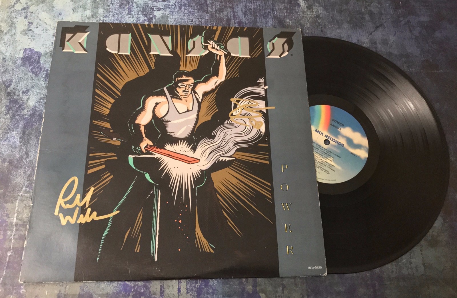 GFA Phil Ehart & Rich Williams * KANSAS BAND * Signed Record Album AD3 COA