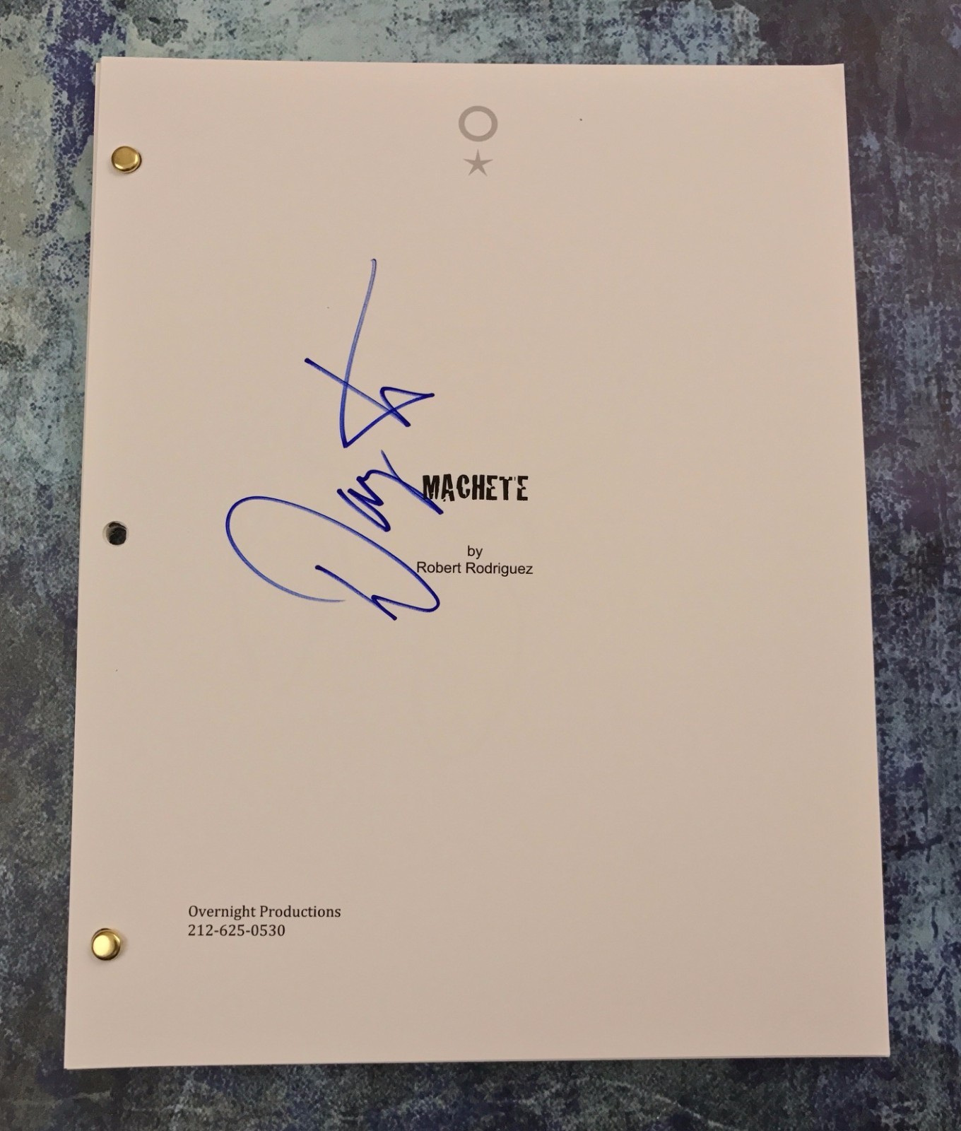 GFA The Machete * DANNY TREJO * Signed Autographed Full Movie Script AD1 COA