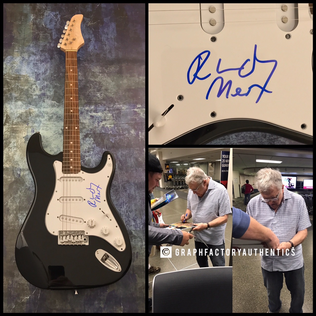 GFA Rock & Roll Hall of Fame * RANDY NEWMAN * Signed Electric Guitar AD1 COA