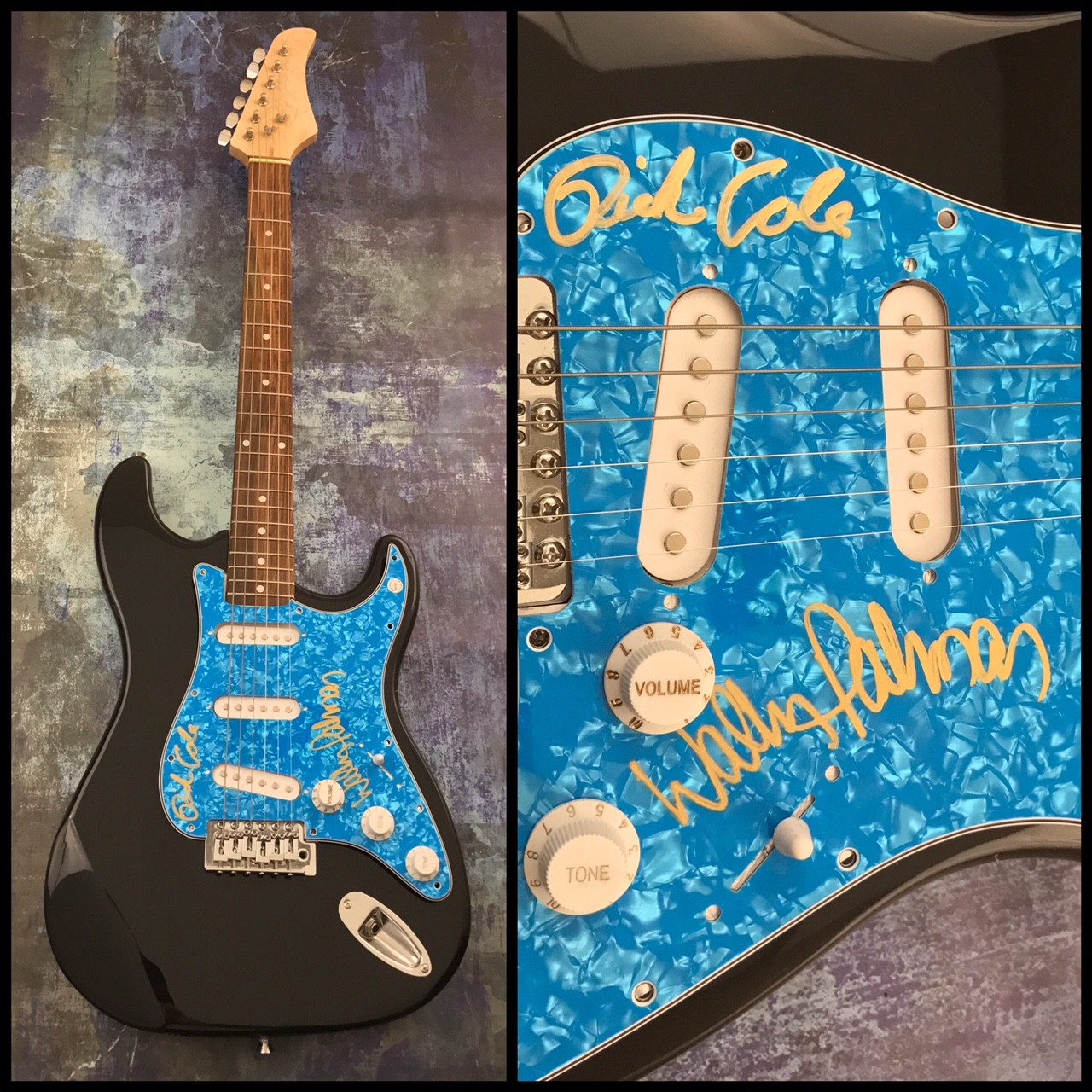 GFA Wally Palmar & Rich Cole * THE ROMANTICS * Signed Electric Guitar AD2 COA