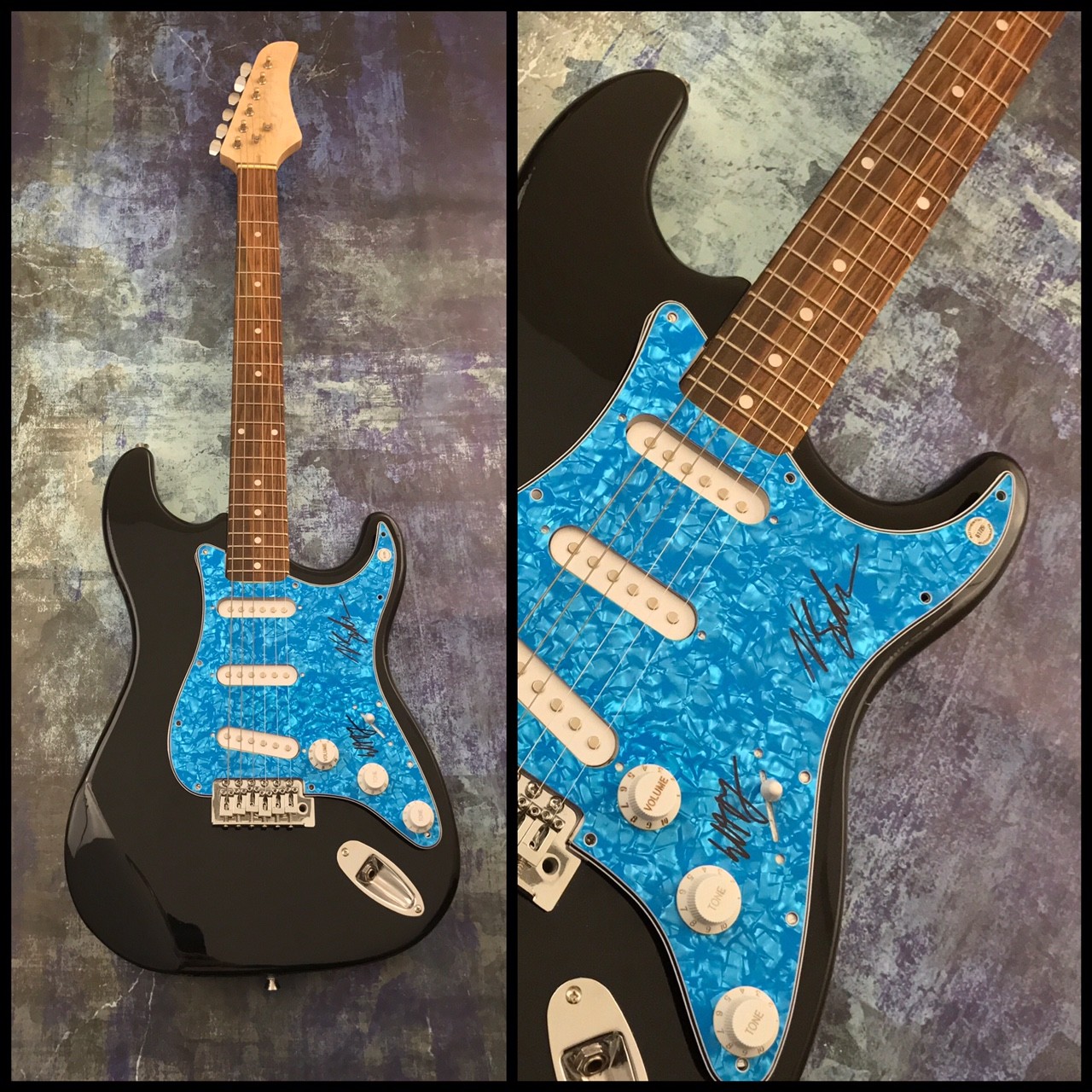 GFA Natalie & Elliot Bergman * WILD BELLE * Band Signed Electric Guitar COA