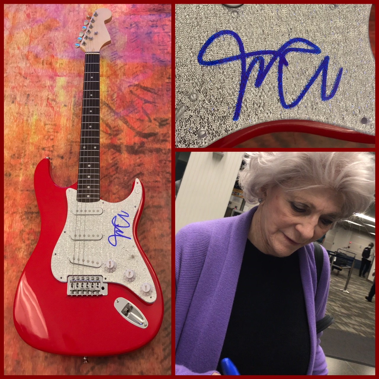 GFA Wildflowers In My Life * JUDY COLLINS * Signed Electric Guitar PROOF J3 COA