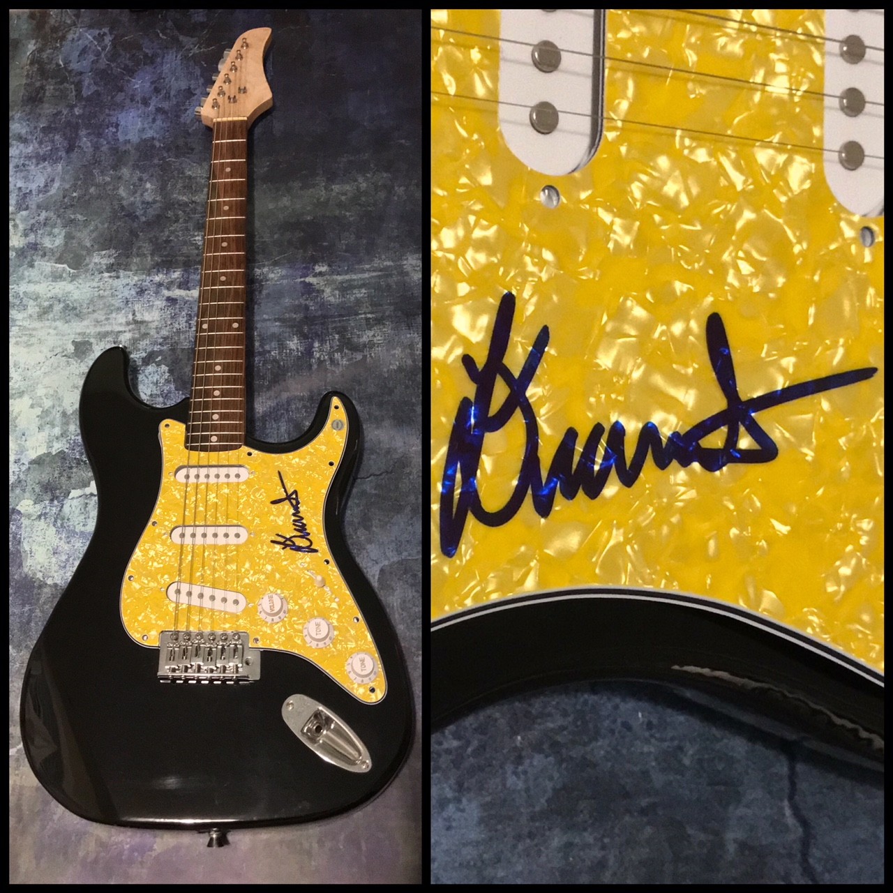 GFA Had Enough Sexy Rock Star * DIAMANTE * Signed Autograph Electric Guitar COA