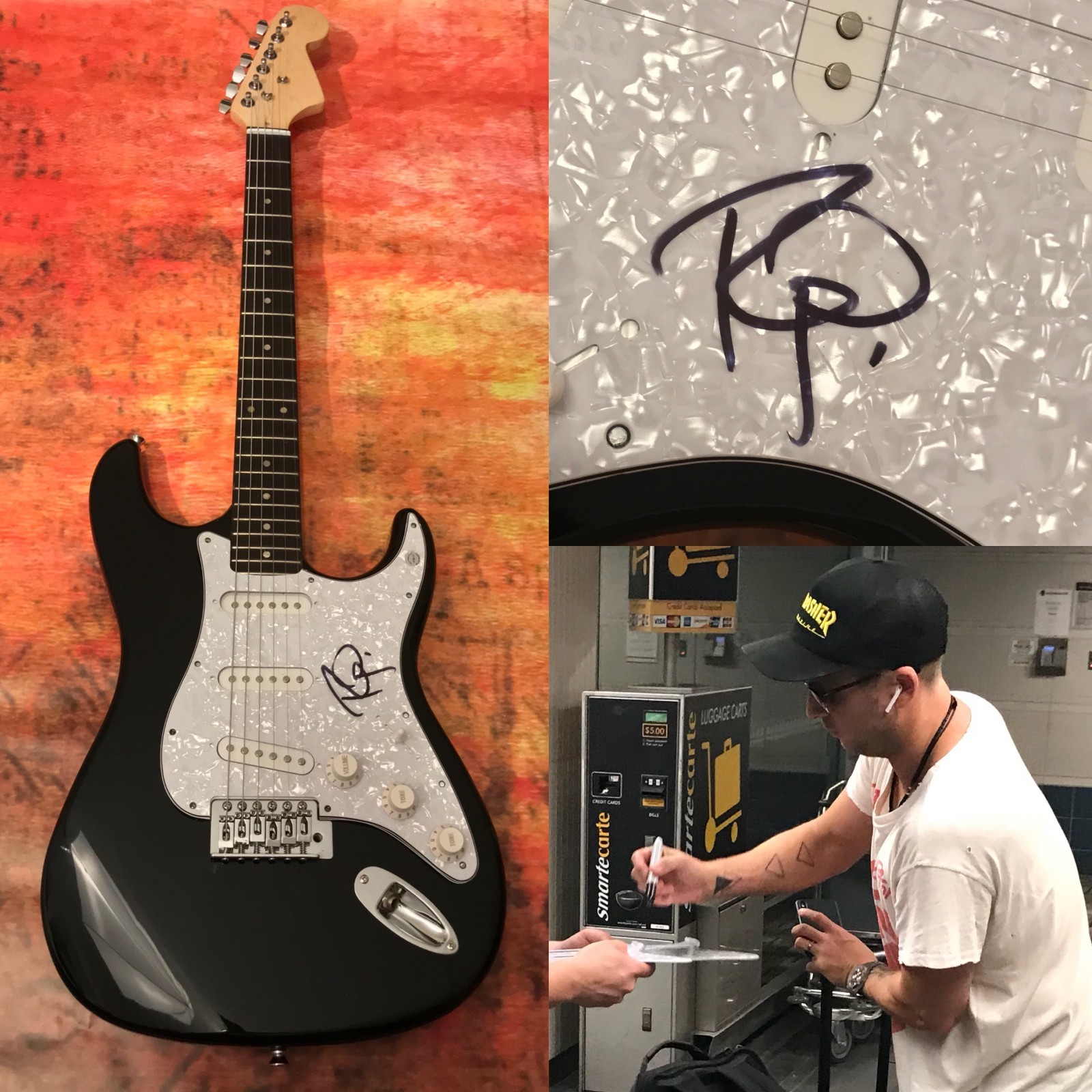 GFA OneRepublic Rock Star * RYAN TEDDER * Signed Electric Guitar PROOF AD1 COA