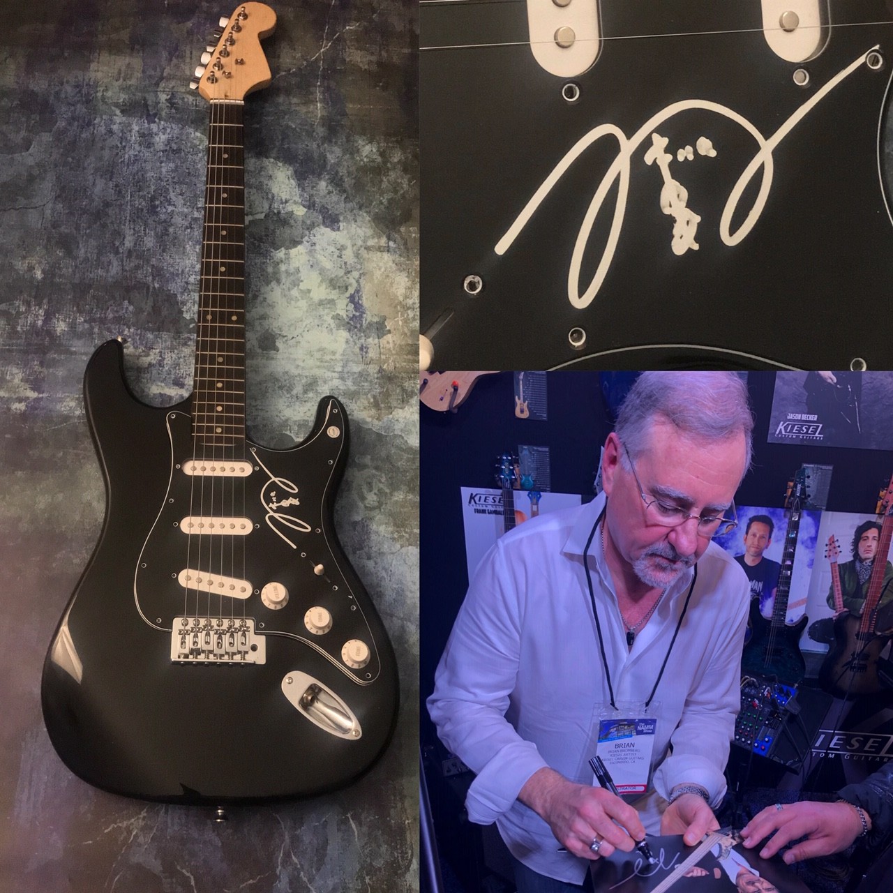 GFA Wood Metal Jazz Bassist * BRIAN BROMBERG * Signed Electric Guitar PROOF COA