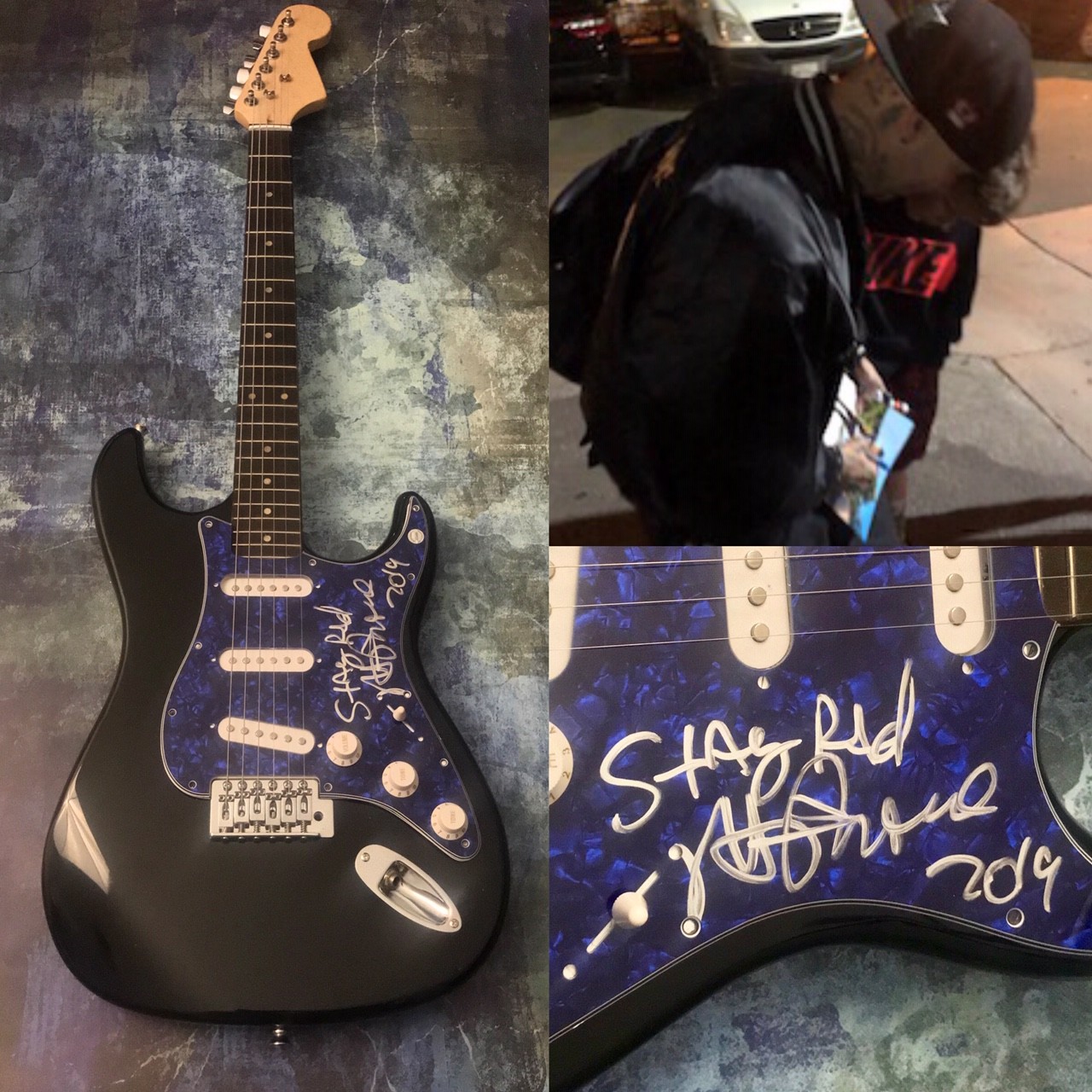 GFA BMX Rocker * RICK THORNE * Signed Electric Guitar PROOF COA
