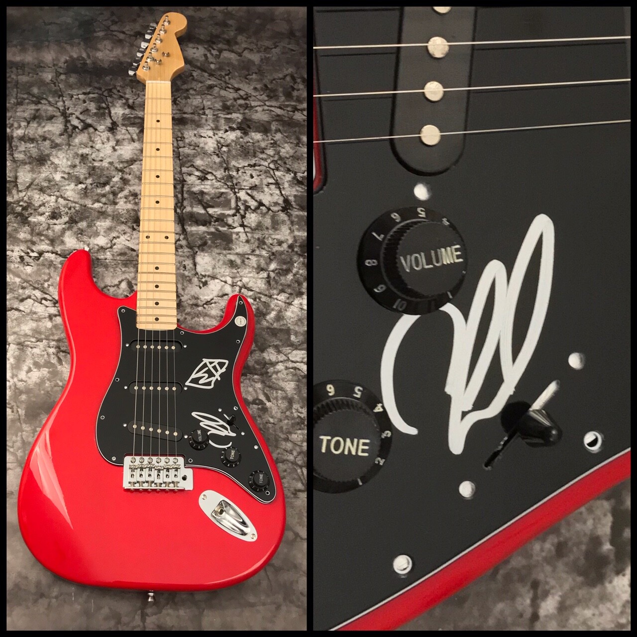 GFA Machine Head Guitarist * PHIL DEMMEL * Signed Electric Guitar w/Sketch COA