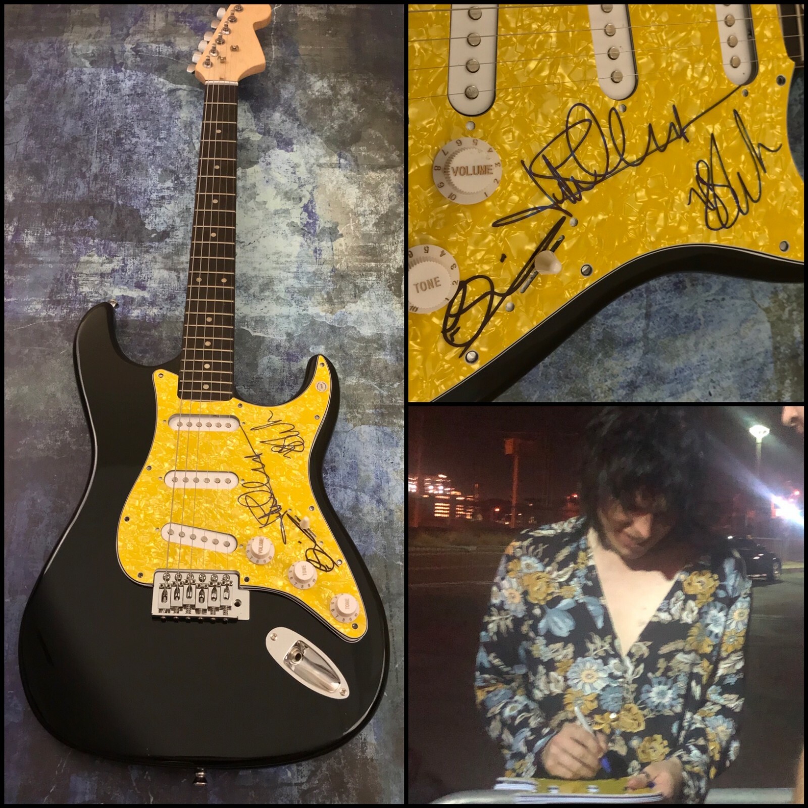 GFA Luke Spiller, Gethin & Adam * THE STRUTS * Band Signed Electric Guitar COA