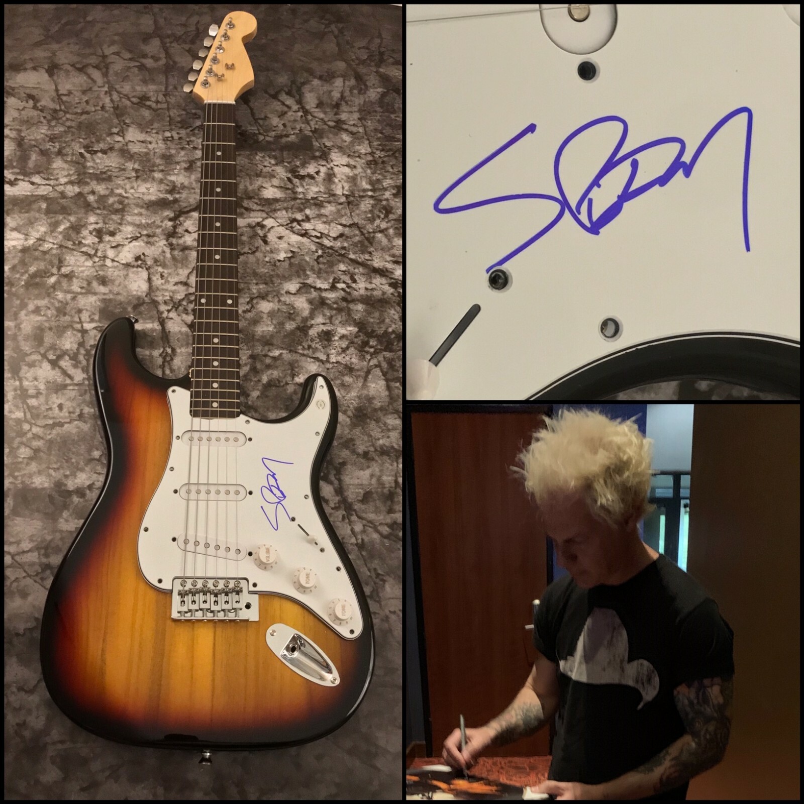 GFA Powerman 5000 Rock Star * SPIDER ONE * Signed Electric Guitar PROOF S1 COA