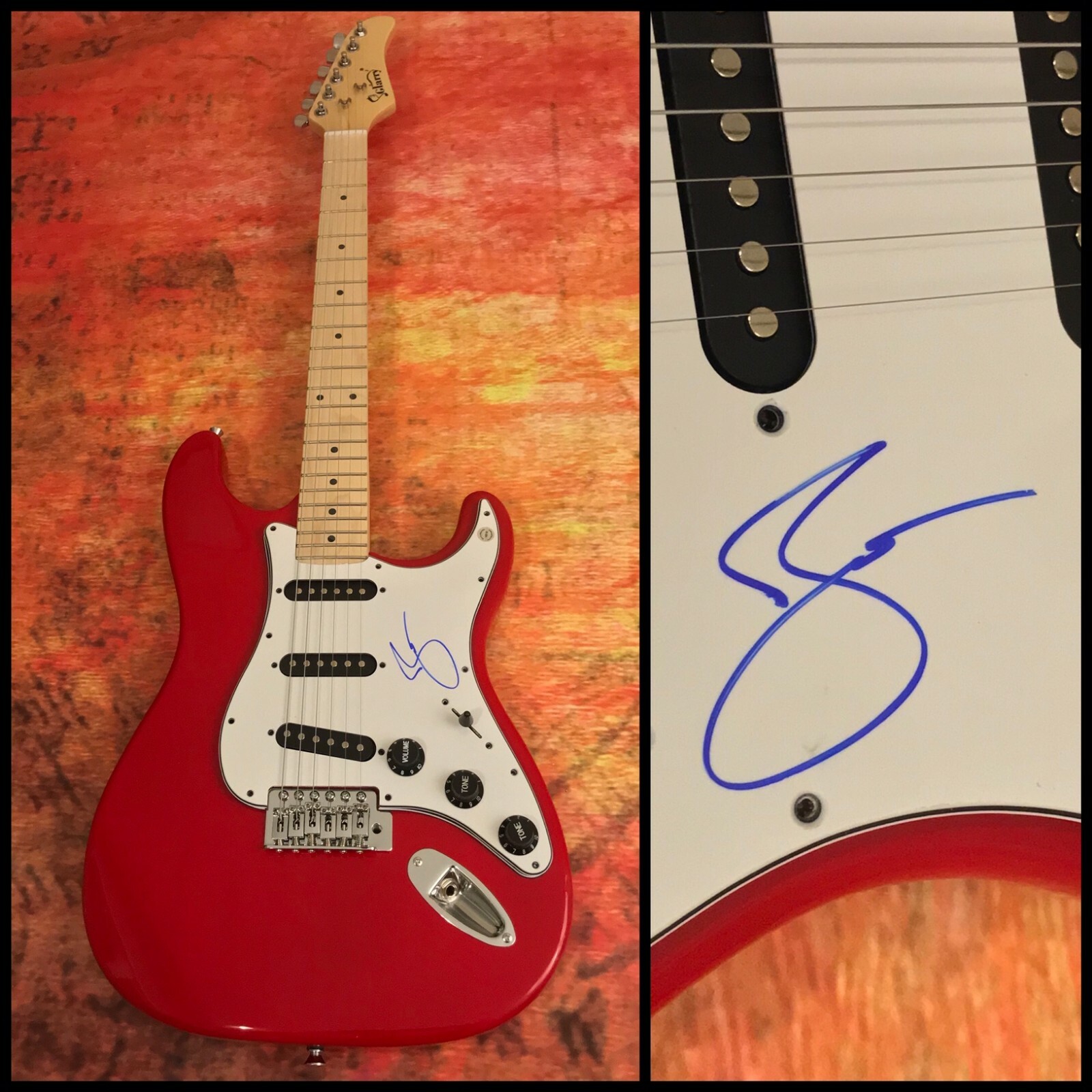 GFA Blessthefall Band Hard Feelings * BEAU BOKAN * Signed Electric Guitar COA