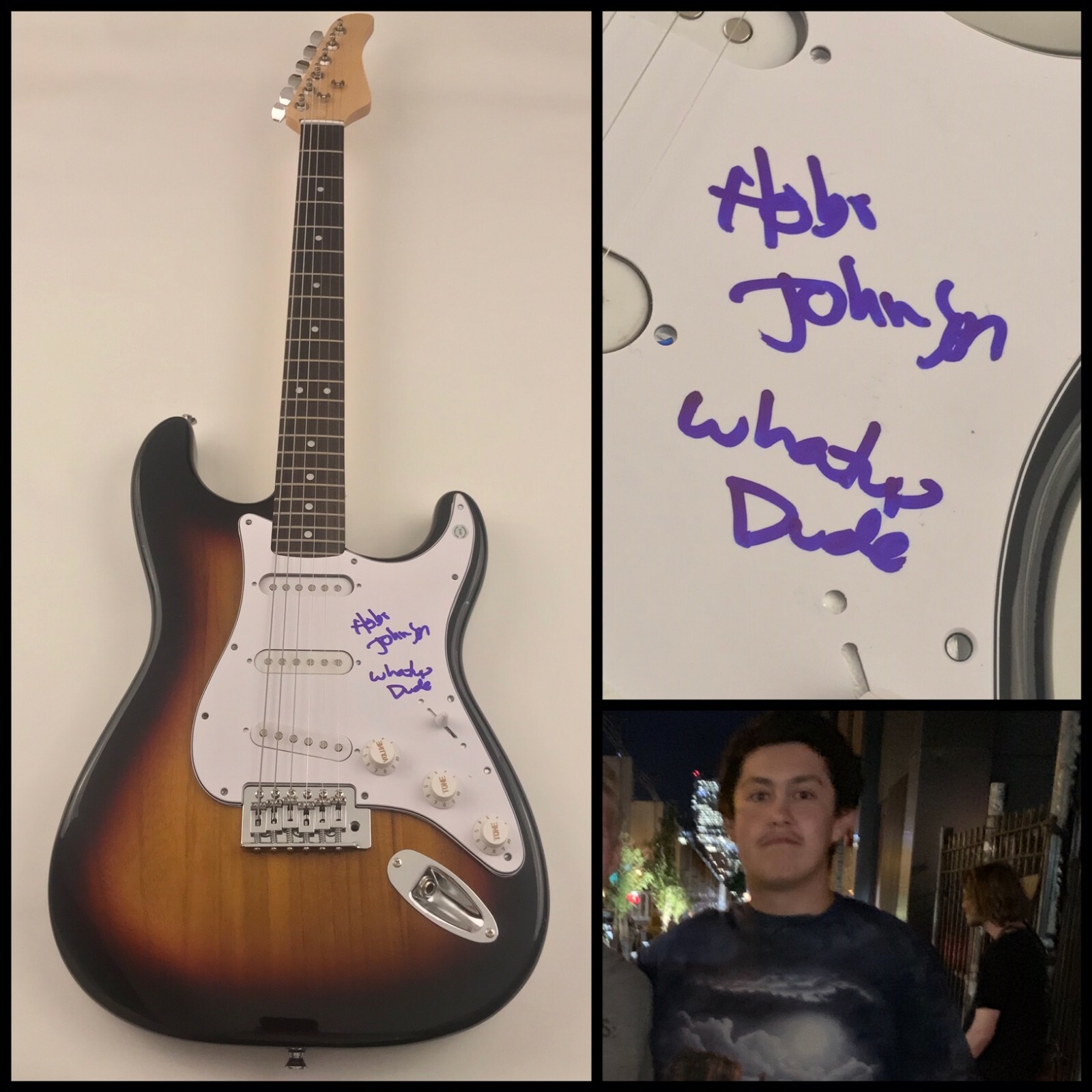 GFA The Fall and Rise of * HOBO JOHNSON * Signed Electric Guitar PROOF H3 COA