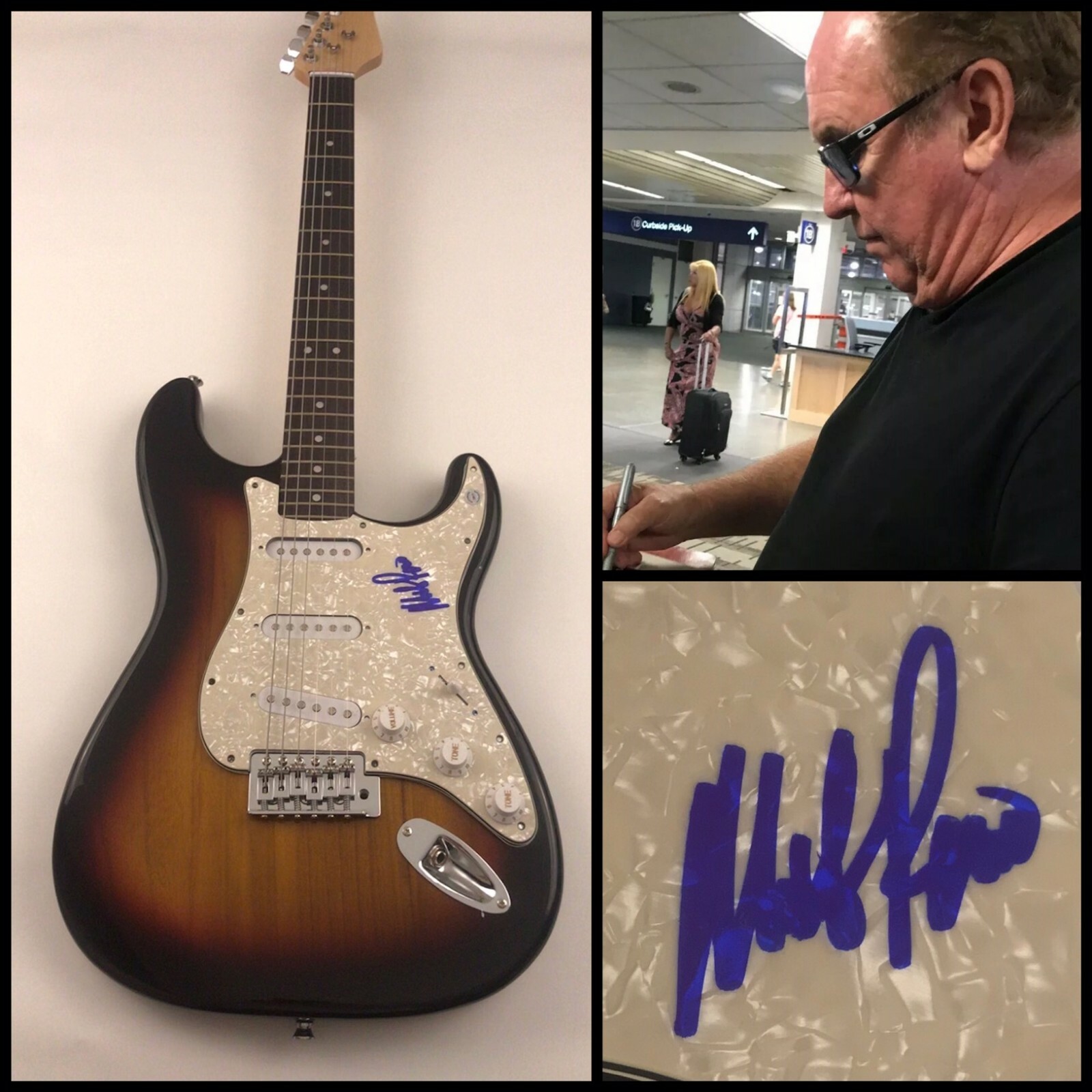 GFA Loverboy Working for the Weekend * MIKE RENO * Signed Electric Guitar C COA